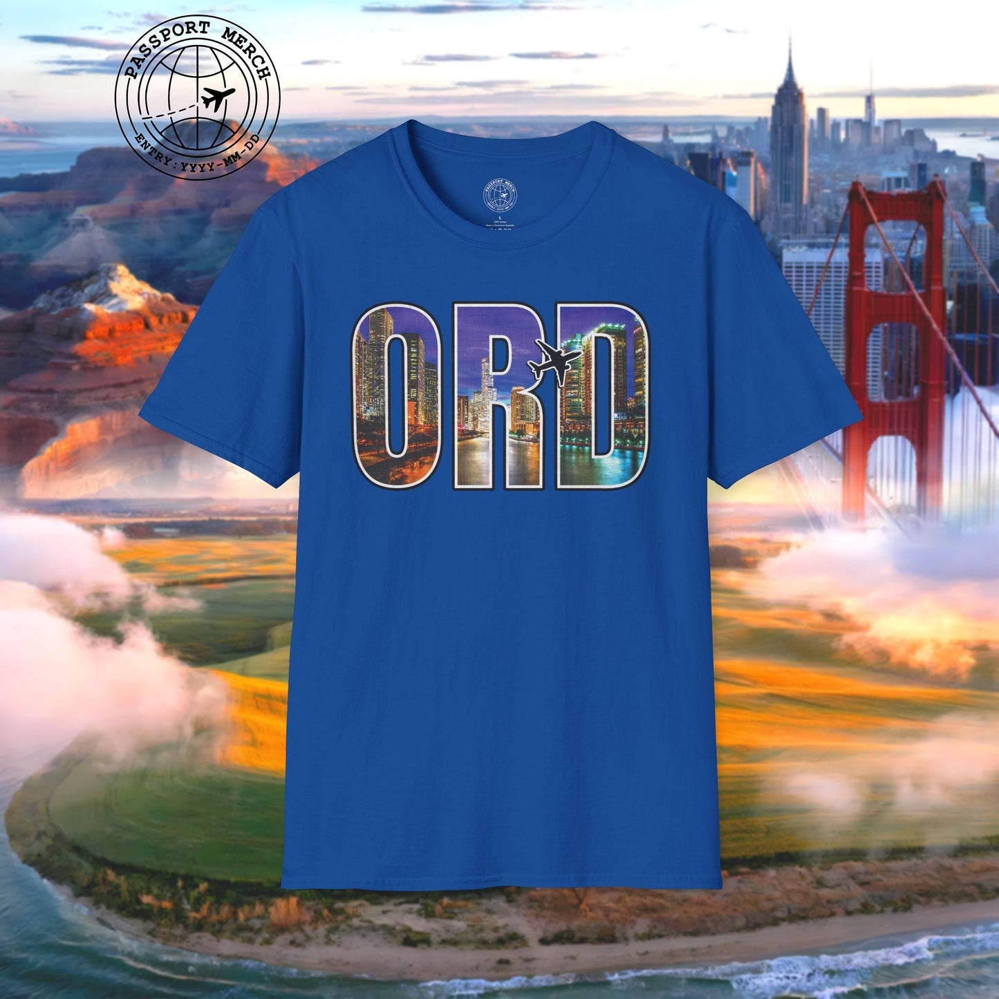 Airport Window Chicago Illinois ORD T-Shirt
