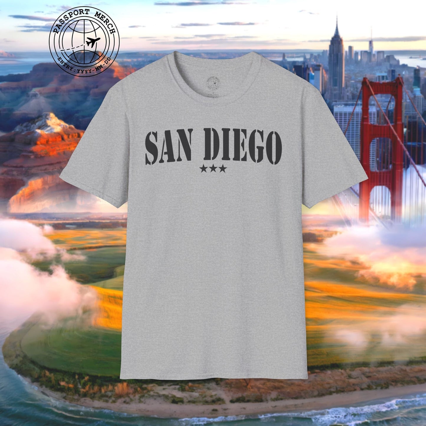 Classic Military, San Diego, California T-Shirt