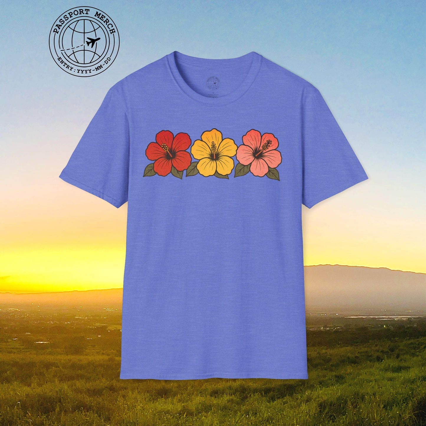 Three Vintage Hibiscus, Hawaii T-Shirt