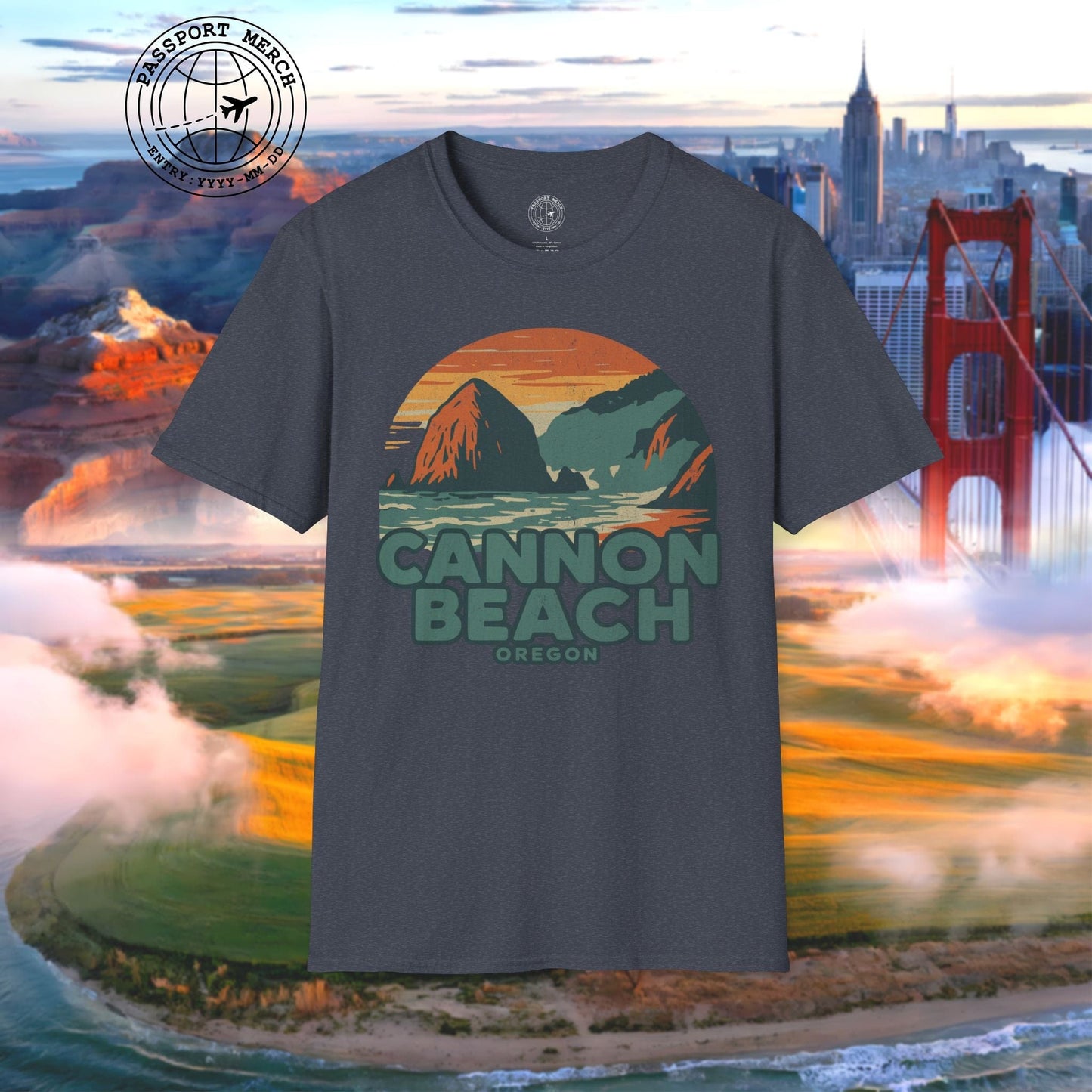 Cannon Beach, Oregon - 80's Vintage T-Shirt