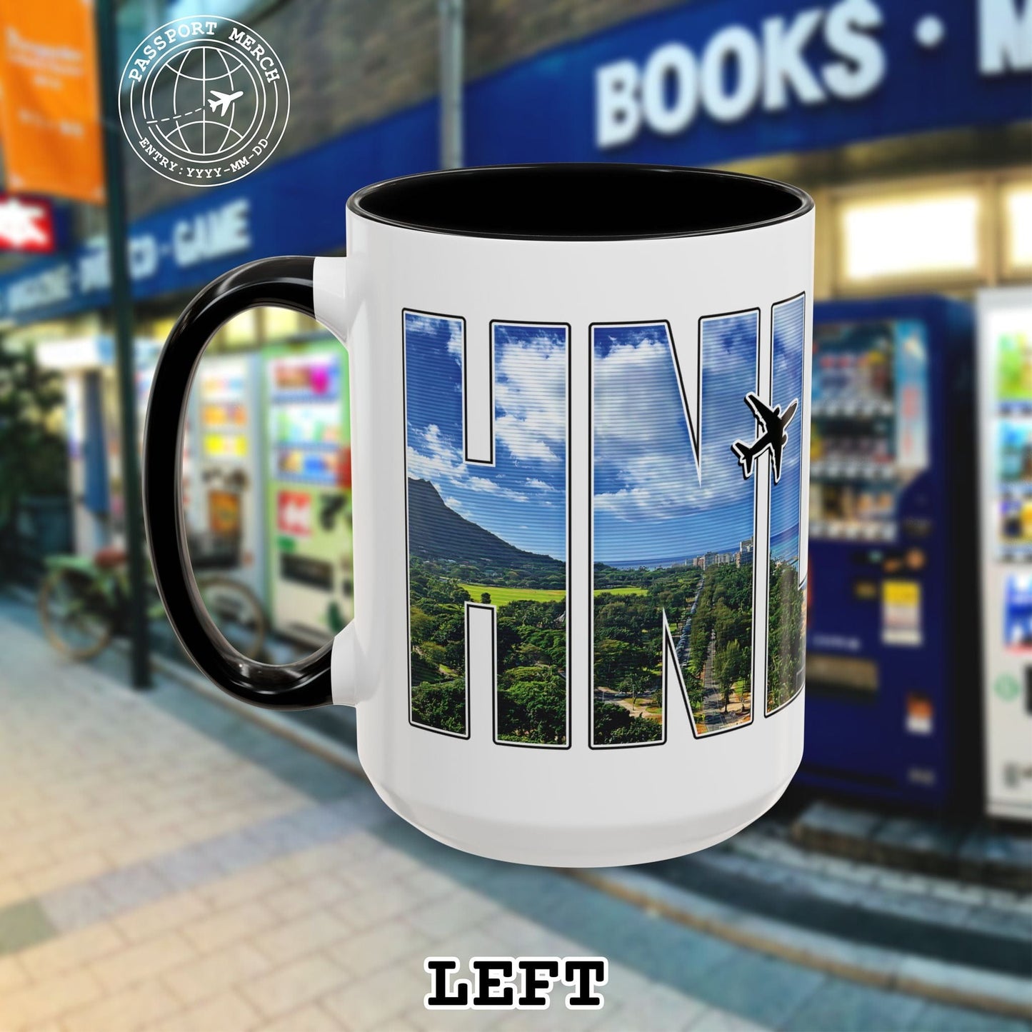 Airport Window Honolulu Oahu Hawaii HNL 15oz Mug
