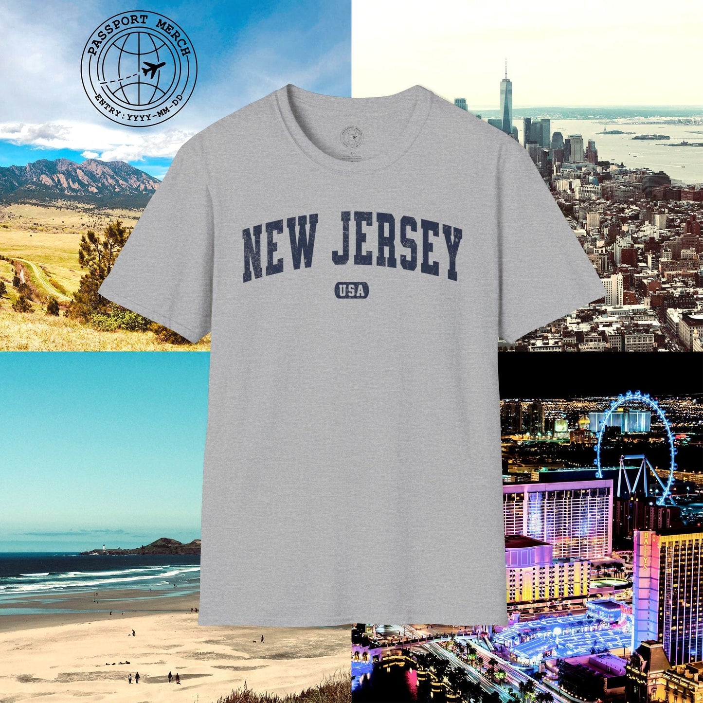 Classic Athletic, New Jersey (50 States Edition) T-Shirt