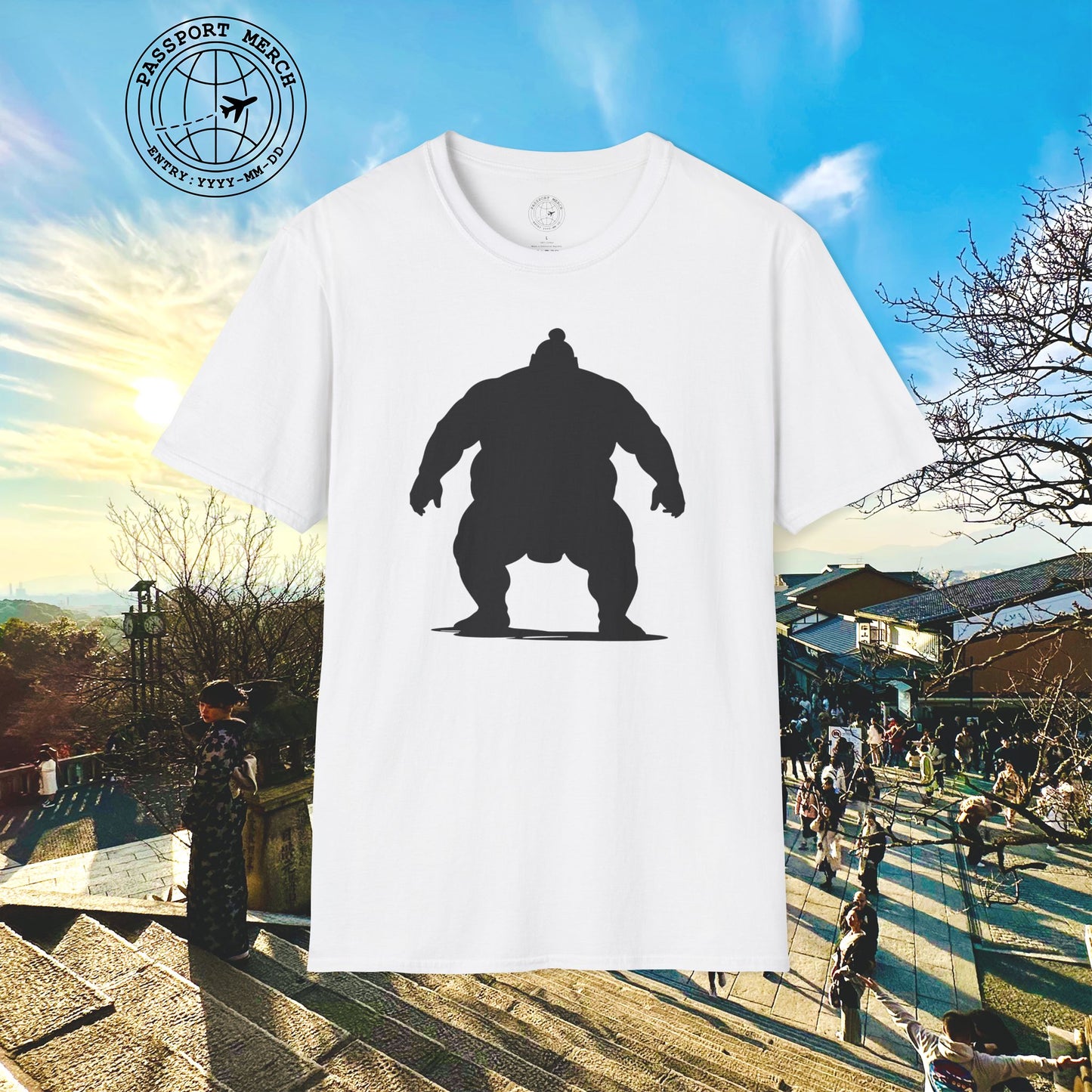 Minimalist Sumo Silhouette, Japan T-Shirt