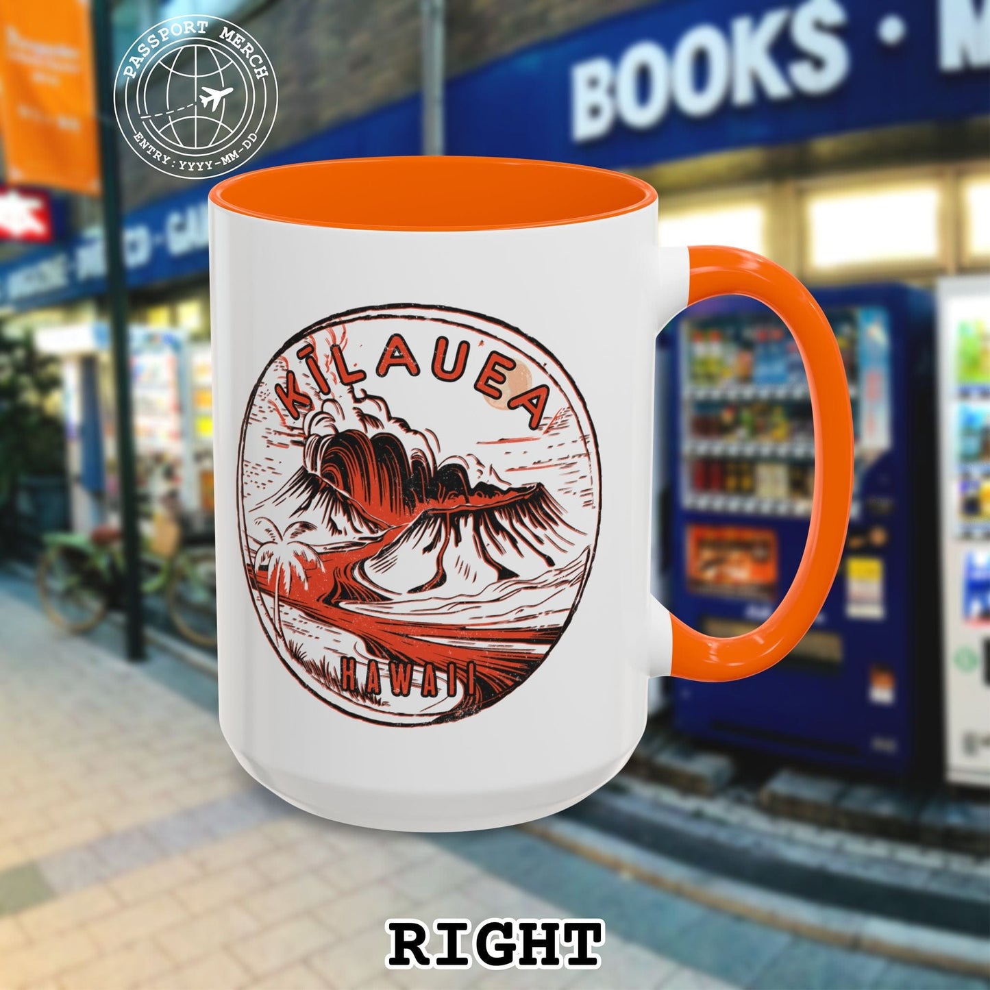 Vintage Kilauea Eruption, Hawaii 15oz Mug
