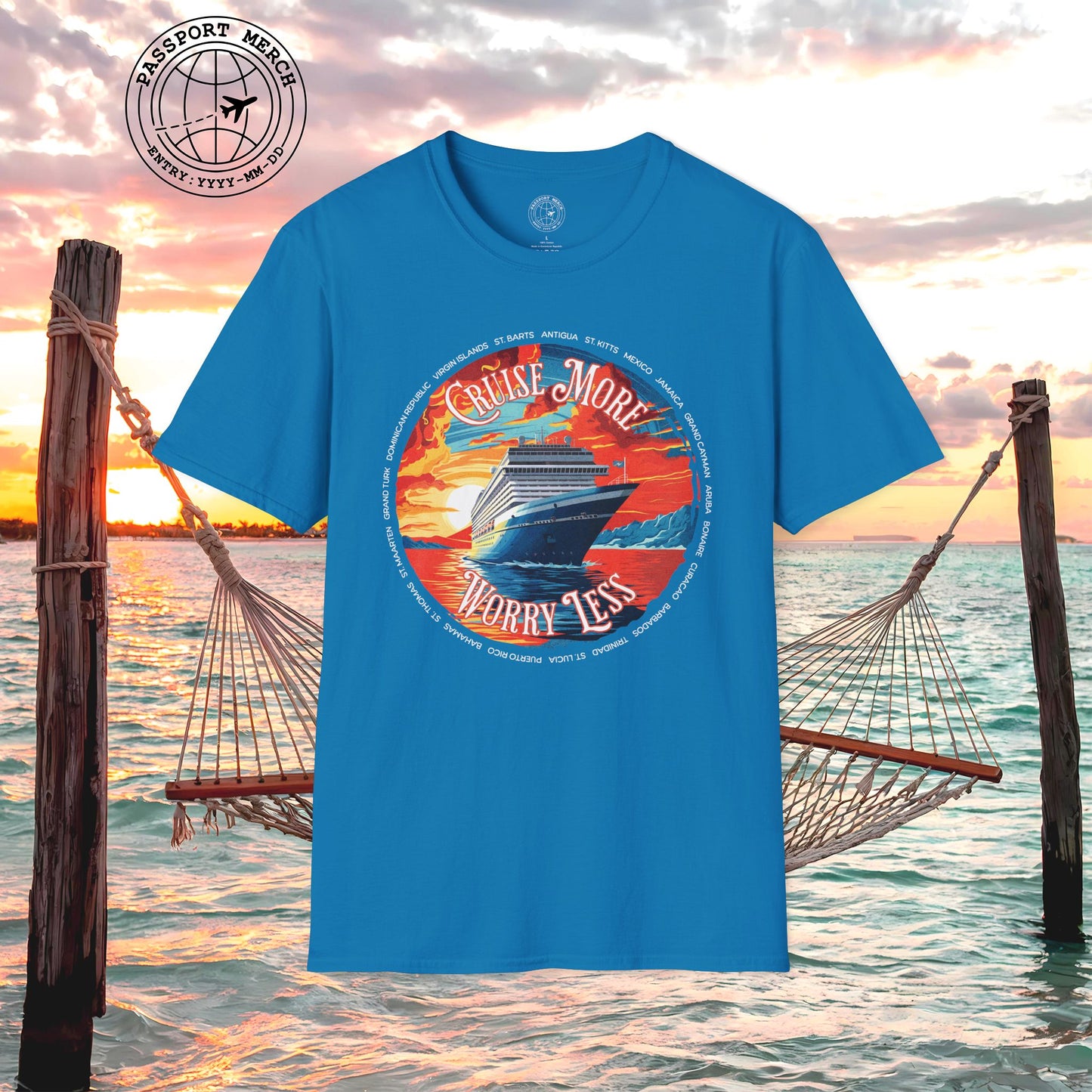 Cruise More Worry Less Caribbean T-Shirt