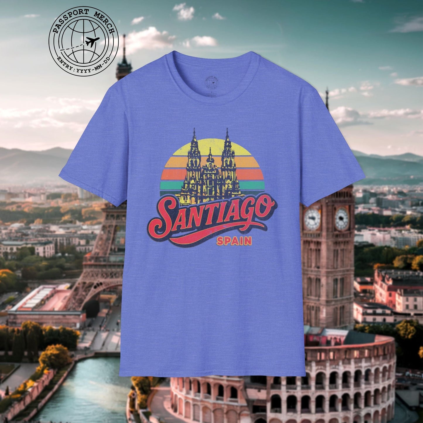 Santiago, Spain - 80's Vintage T-Shirt
