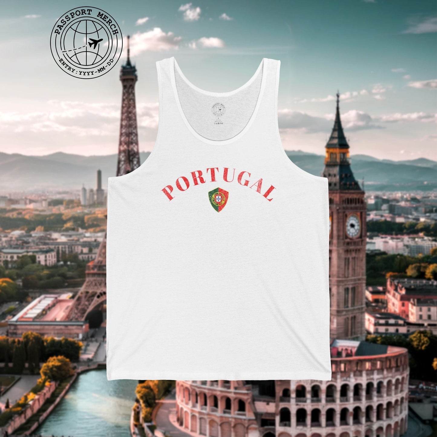 Portugal Coat of Arms Flag Shield Tank Top