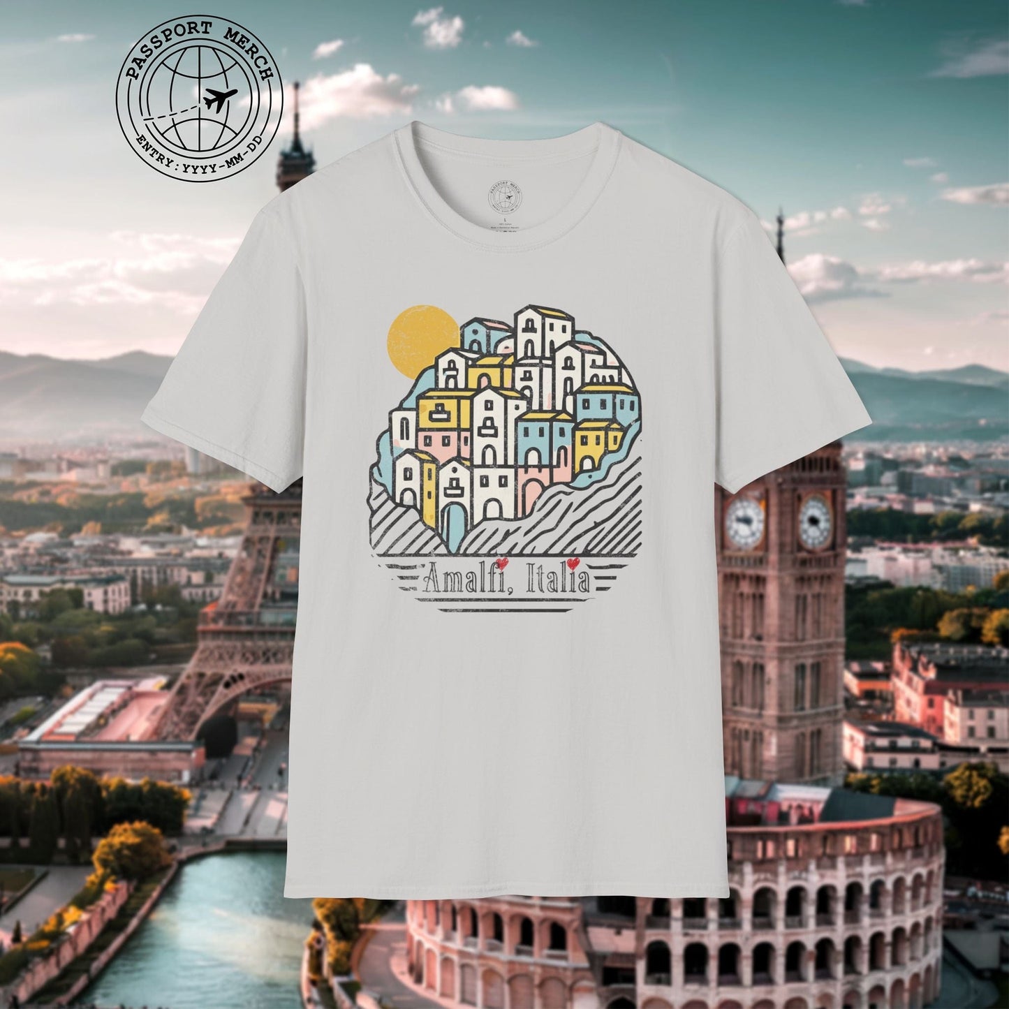 Hearts for Amalfi, Italy T-Shirt