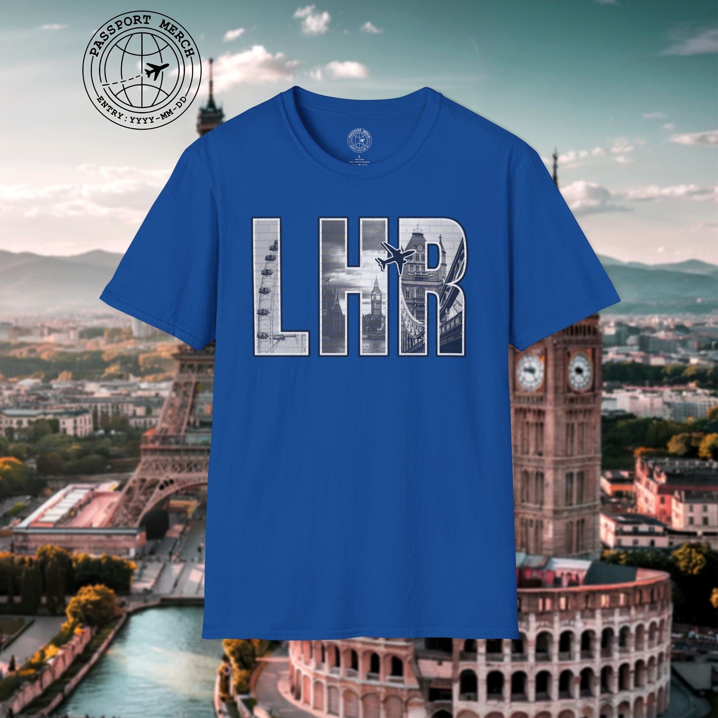 Airport Window London England UK LHR T-Shirt