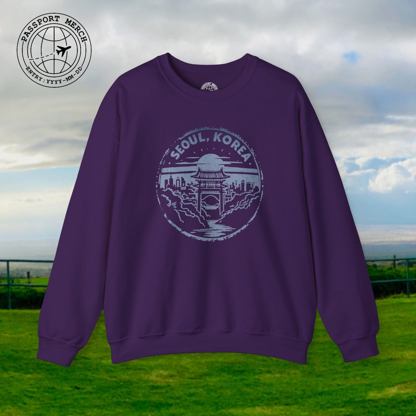 Vintage Badge, Seoul Korea Crewneck