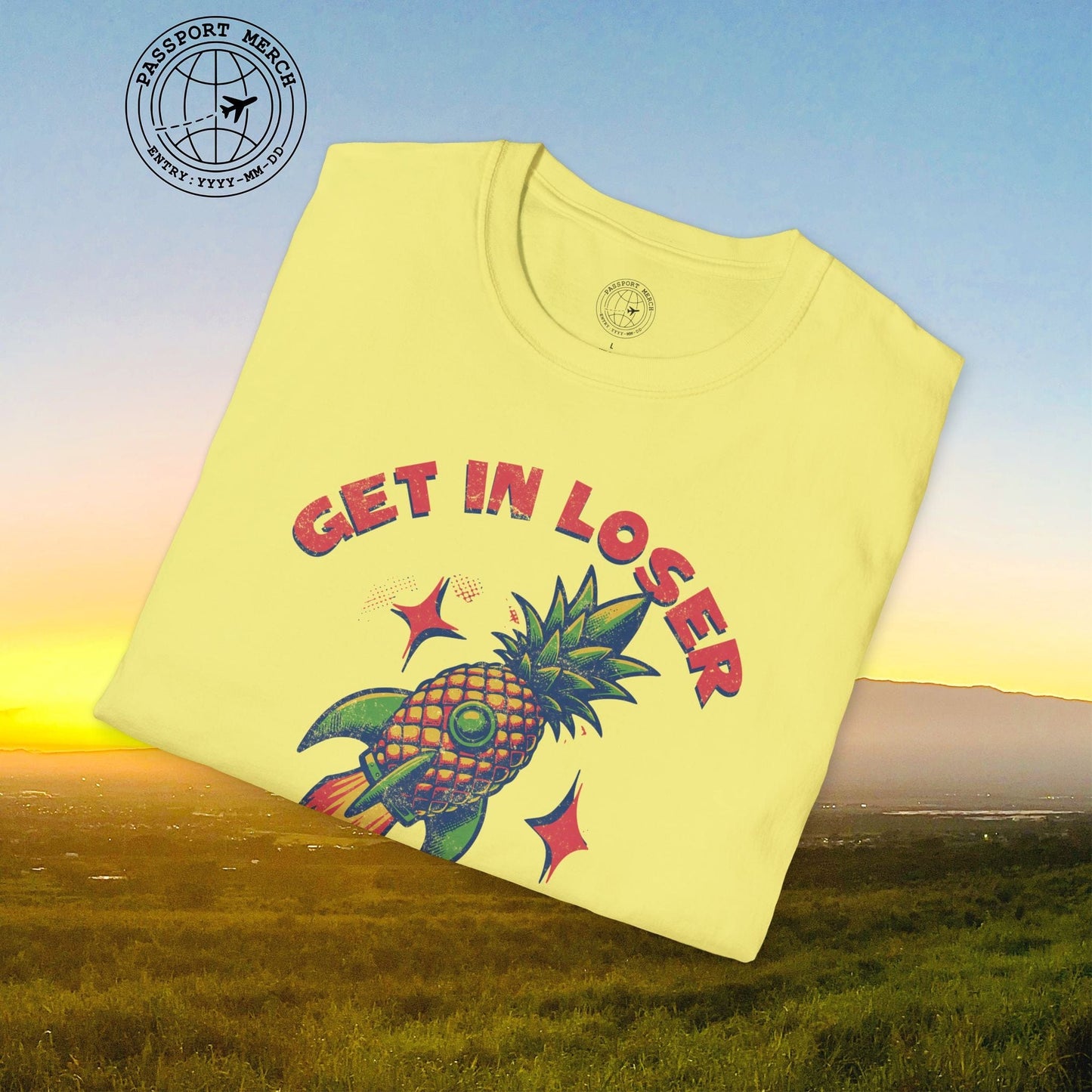 Pineapple Rocket Ship to Maui, Hawaii T-Shirt
