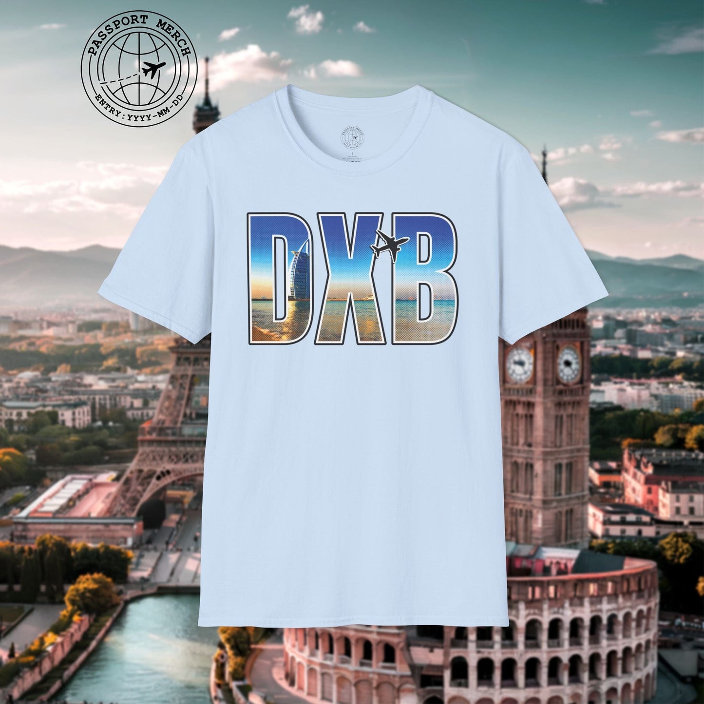 Airport Window Dubai United Arab Emirates DXB T-Shirt