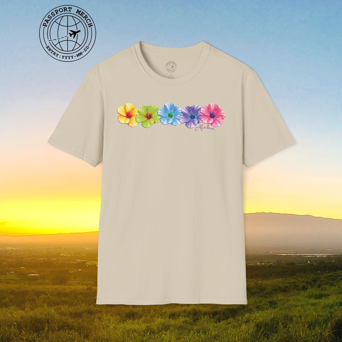Five Vibrant Hibiscus, Hawaii T-Shirt
