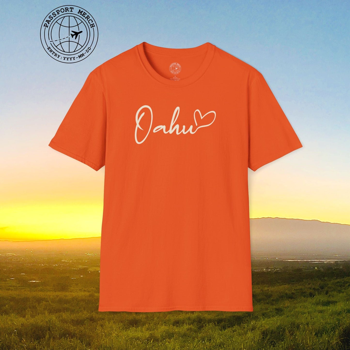 Heart Signature (Islands Edition), Oahu, Hawaii T-Shirt