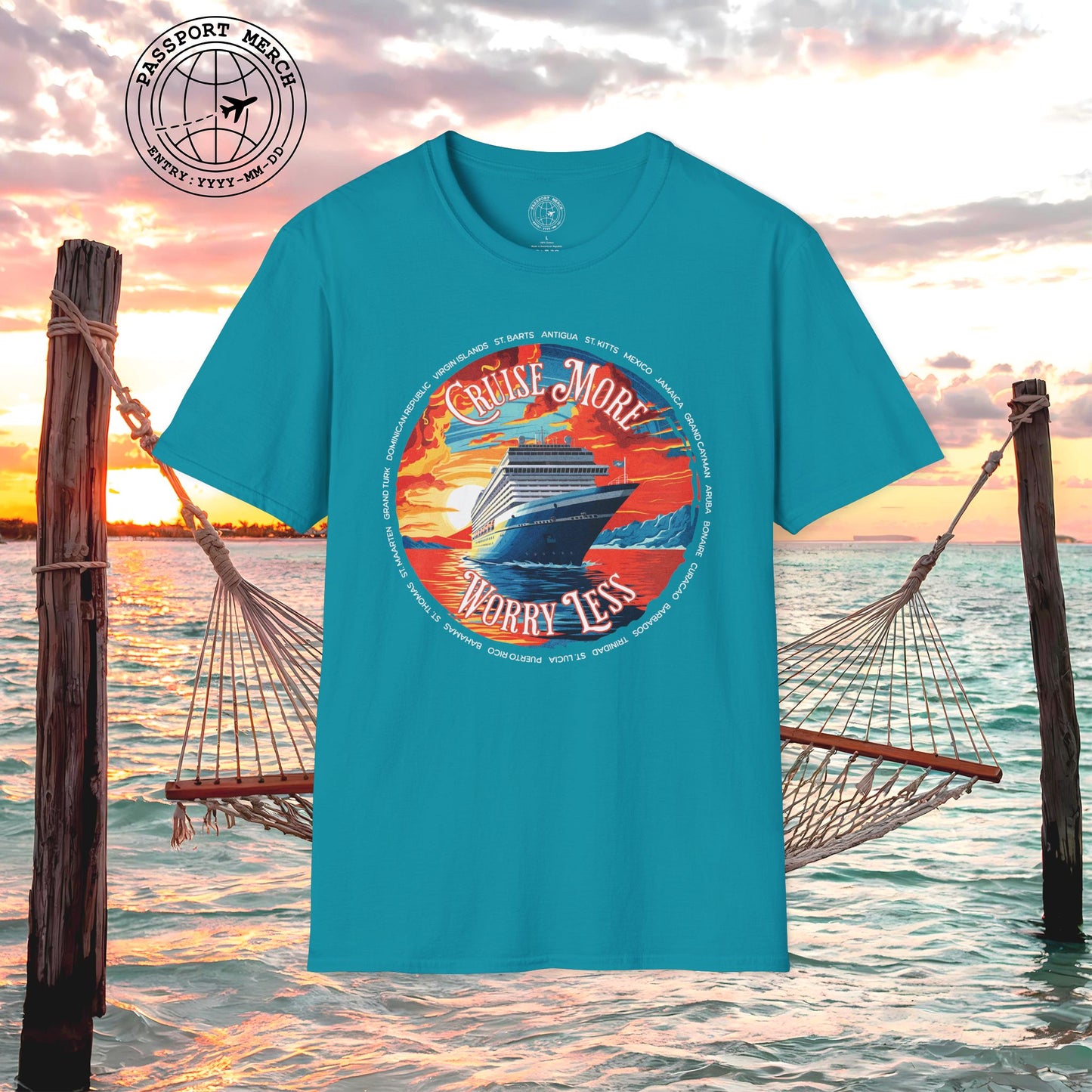 Cruise More Worry Less Caribbean T-Shirt