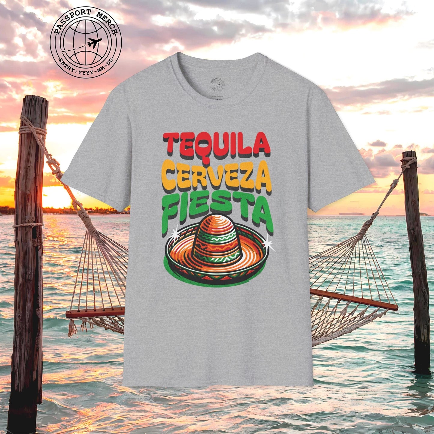 Tequila Cerveza Fiesta Mexico T-Shirt