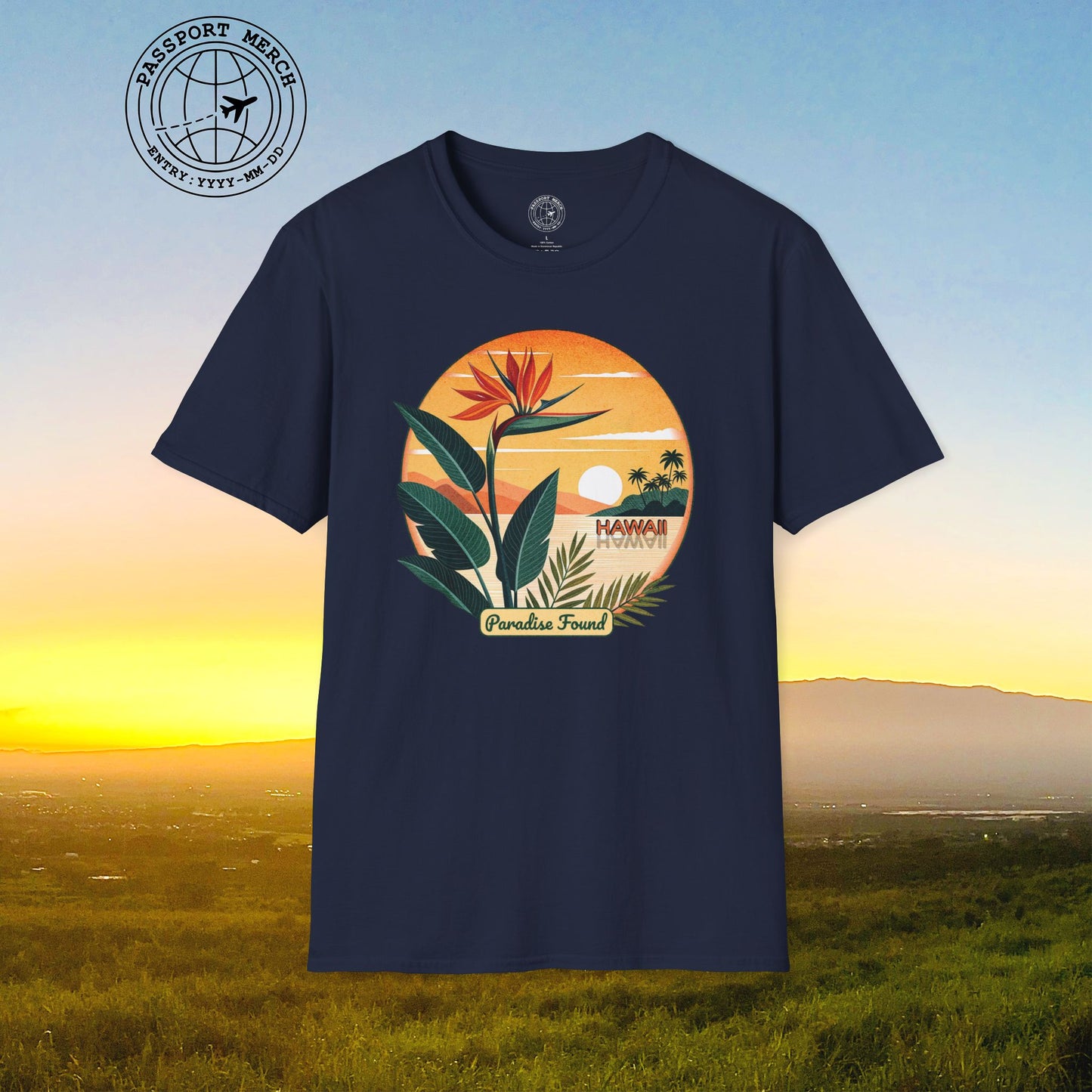 Retro (Bird of) Paradise Found, Hawaii T-Shirt