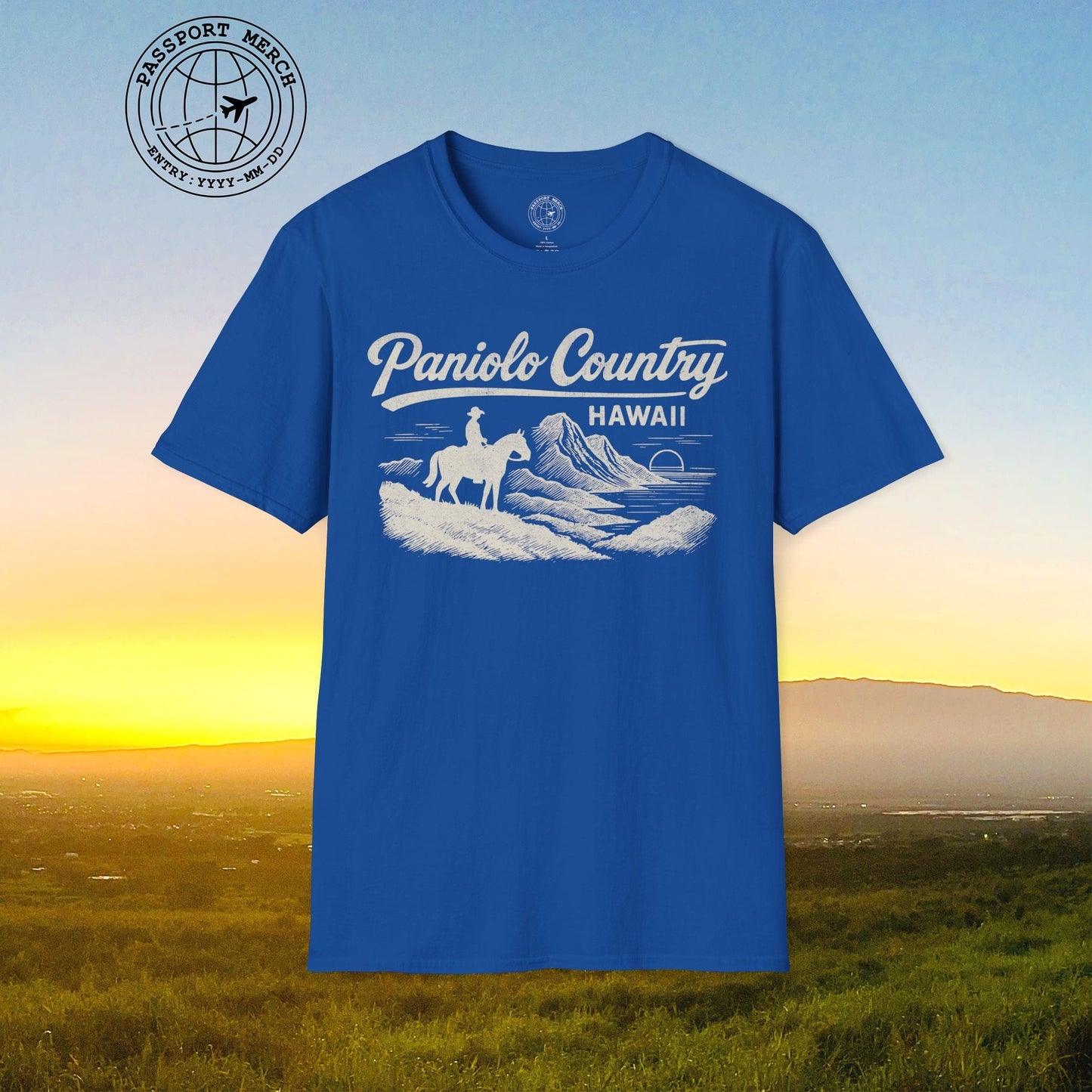 Paniolo Country Vintage Monochrome, Hawaii T-Shirt