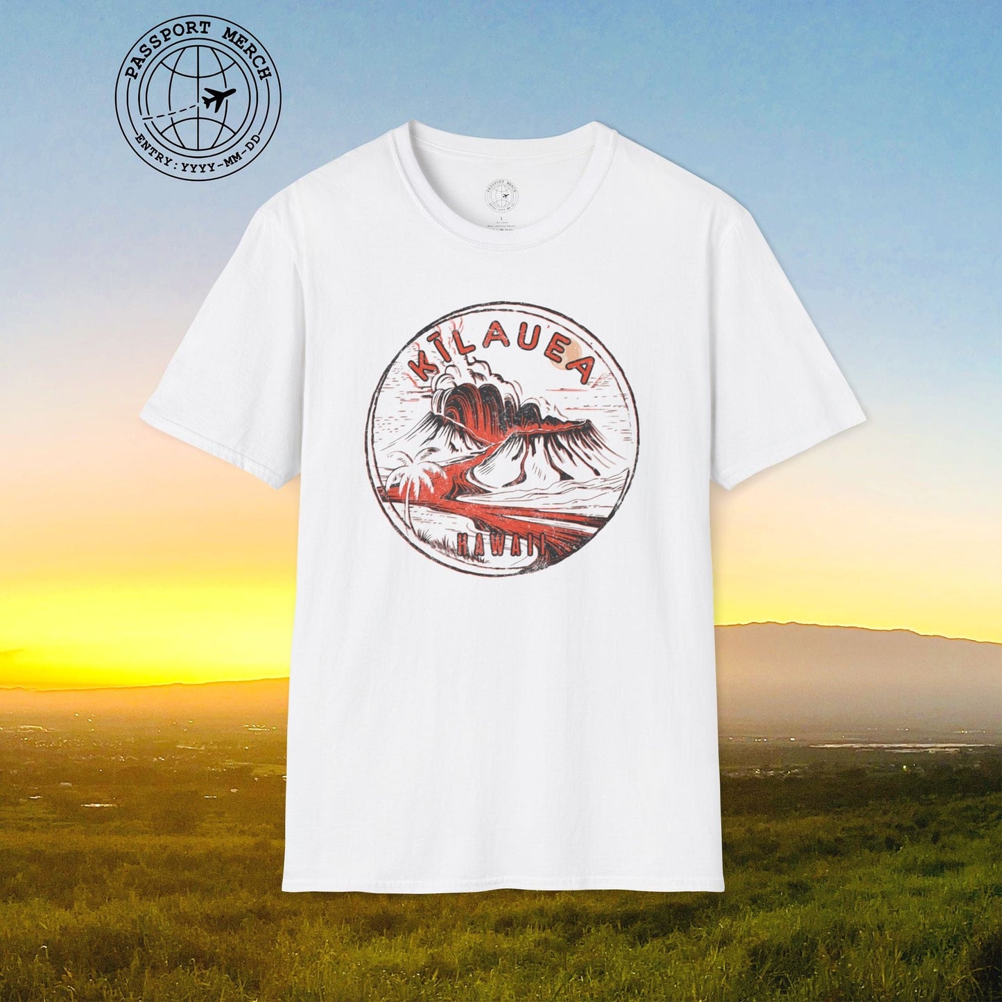 Vintage Kilauea Eruption, Hawaii T-Shirt