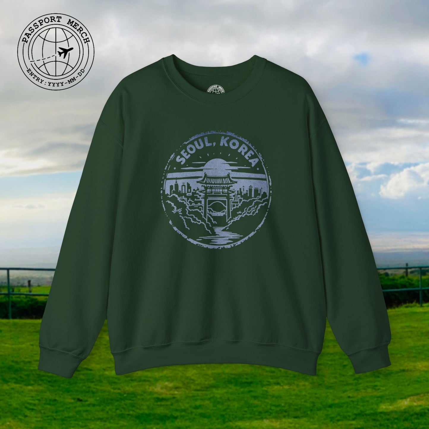 Vintage Badge, Seoul Korea Crewneck