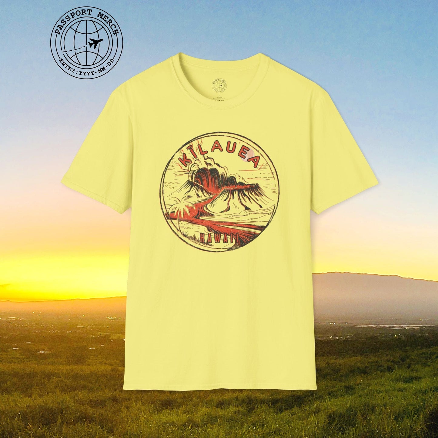 Vintage Kilauea Eruption, Hawaii T-Shirt