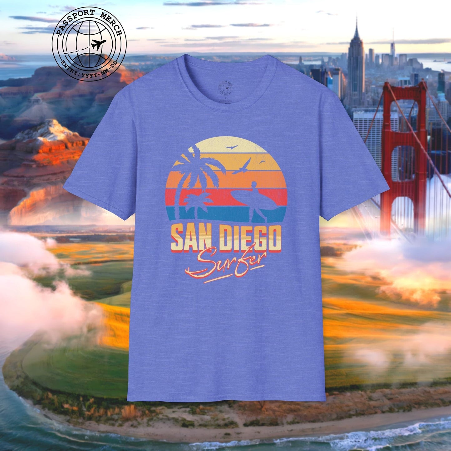 San Diego Surfer California T-Shirt