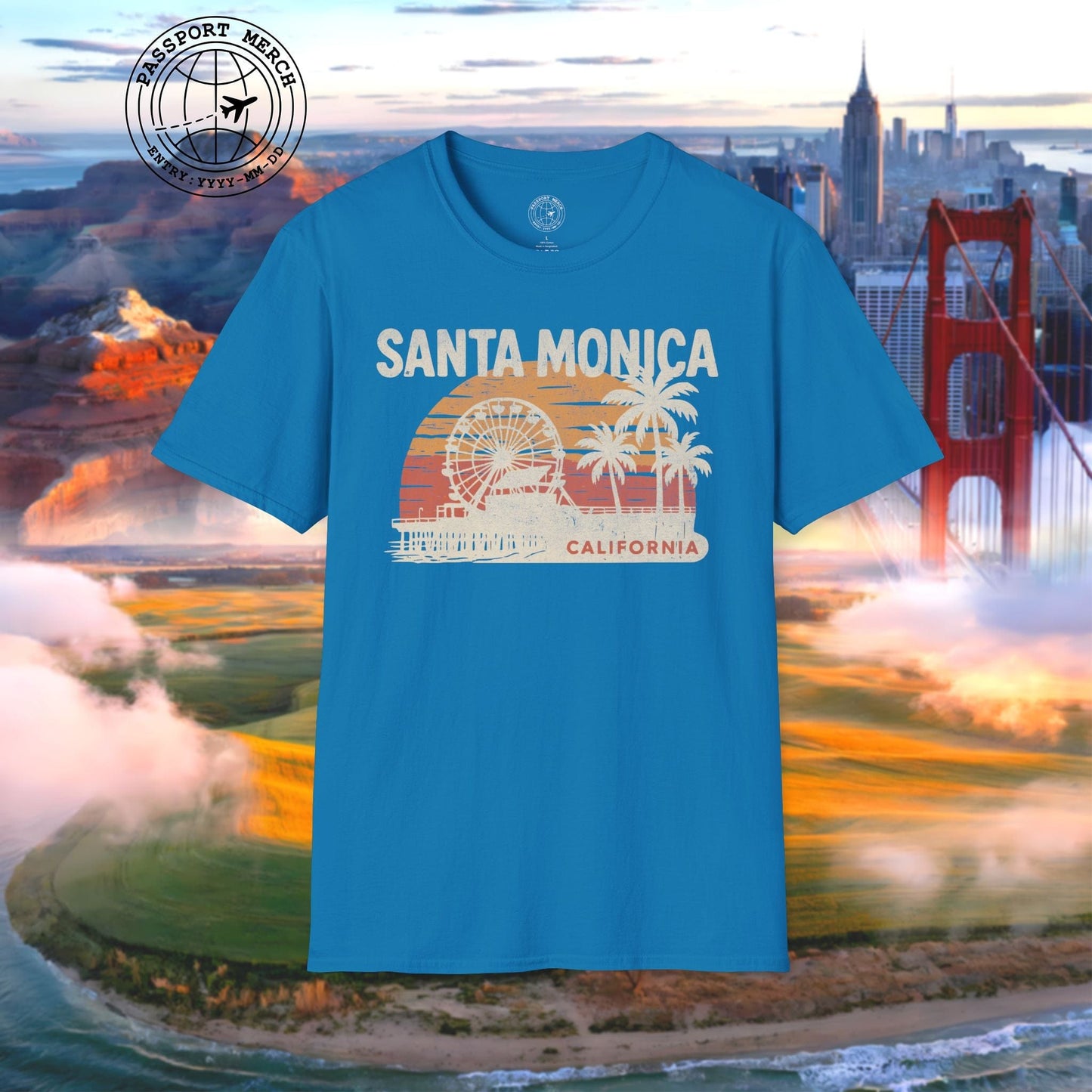 Santa Monica, California - 80's Vintage T-Shirt