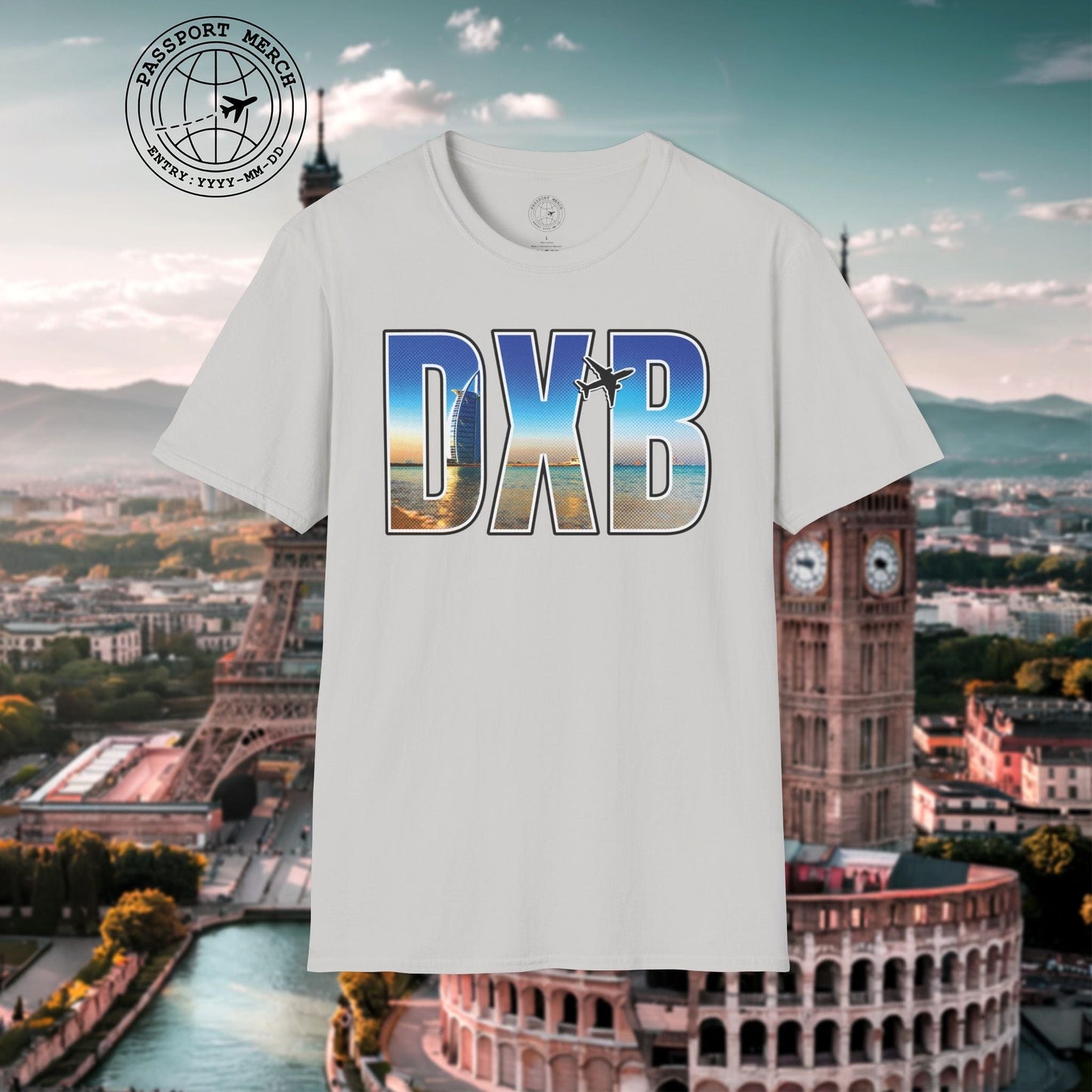 Airport Window Dubai United Arab Emirates DXB T-Shirt