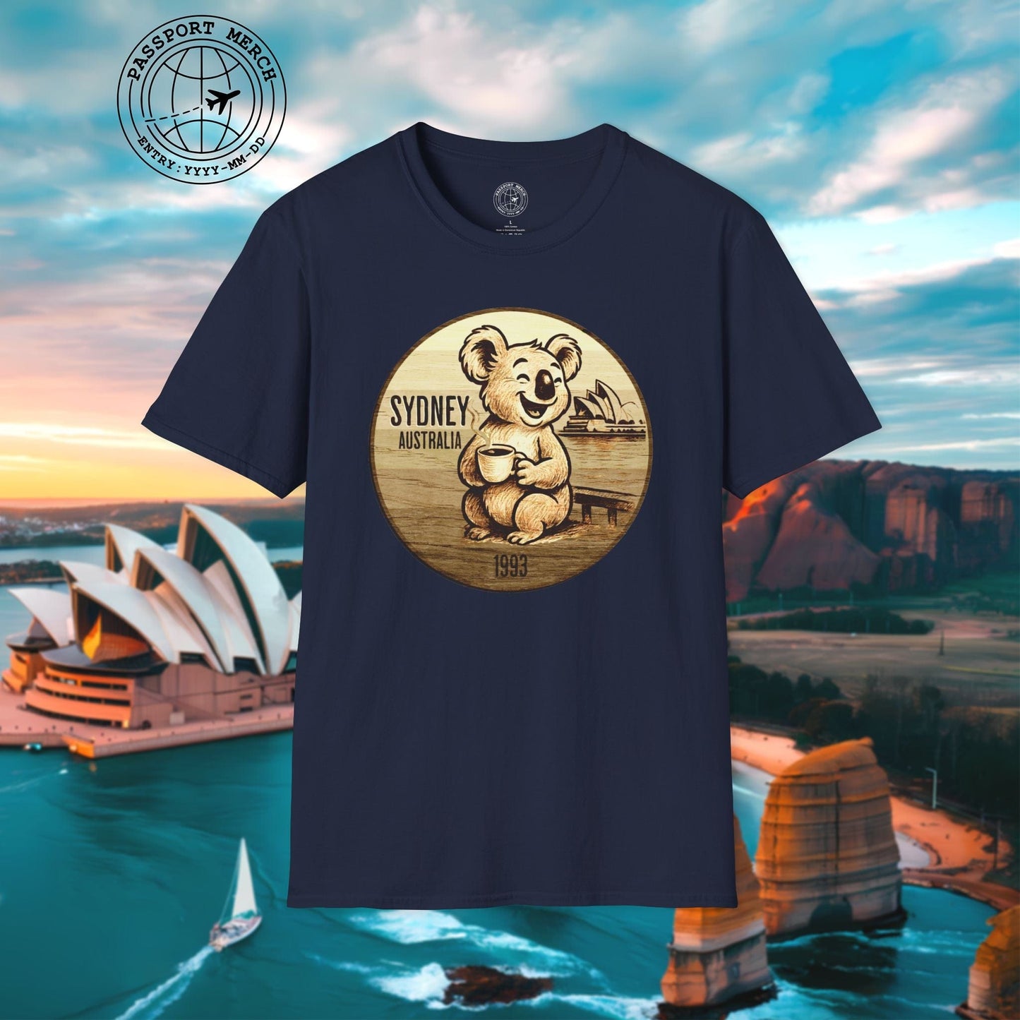Vintage Koala & Coffee in Sydney, Australia T-Shirt