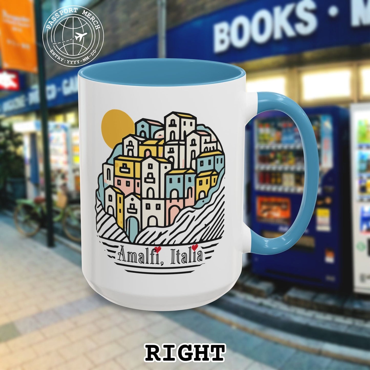 Hearts for Amalfi, Italy 15oz Mug