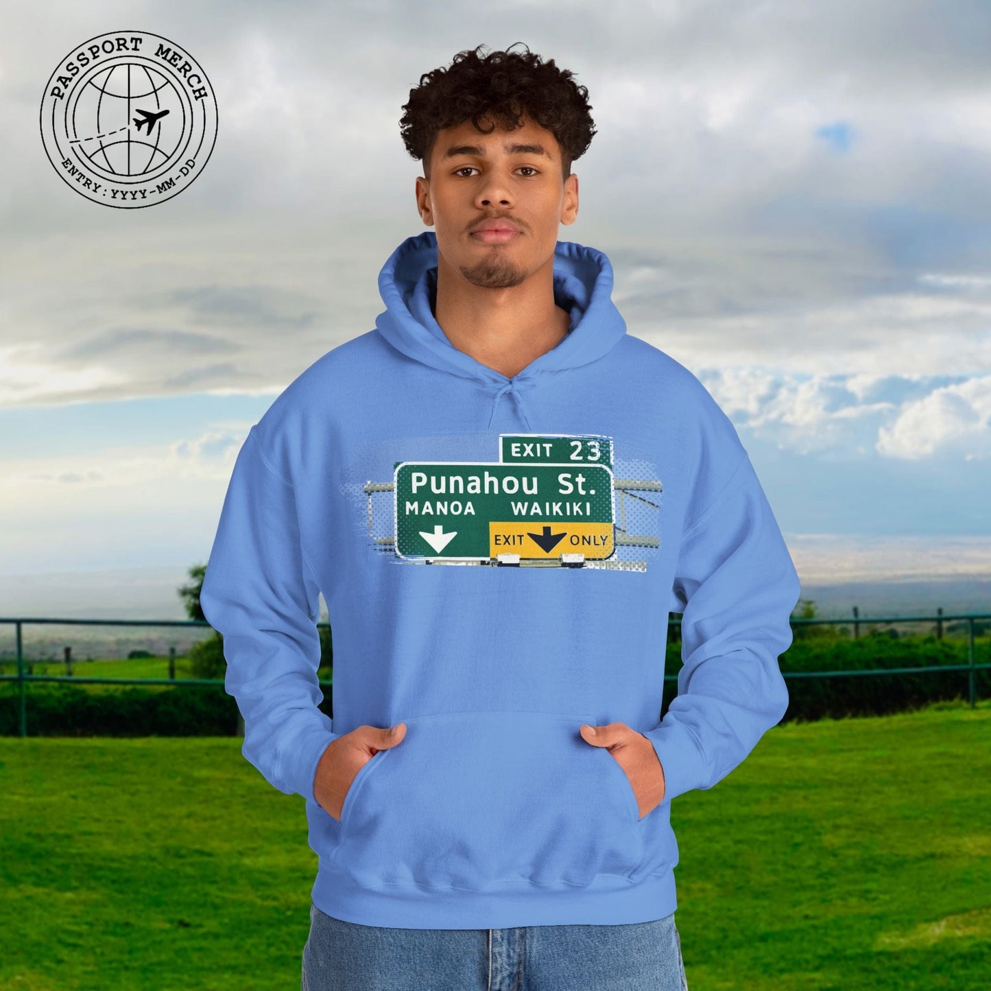 Signs of Wanderlust, Waikiki, Exit Only, Hawaii Hoodie