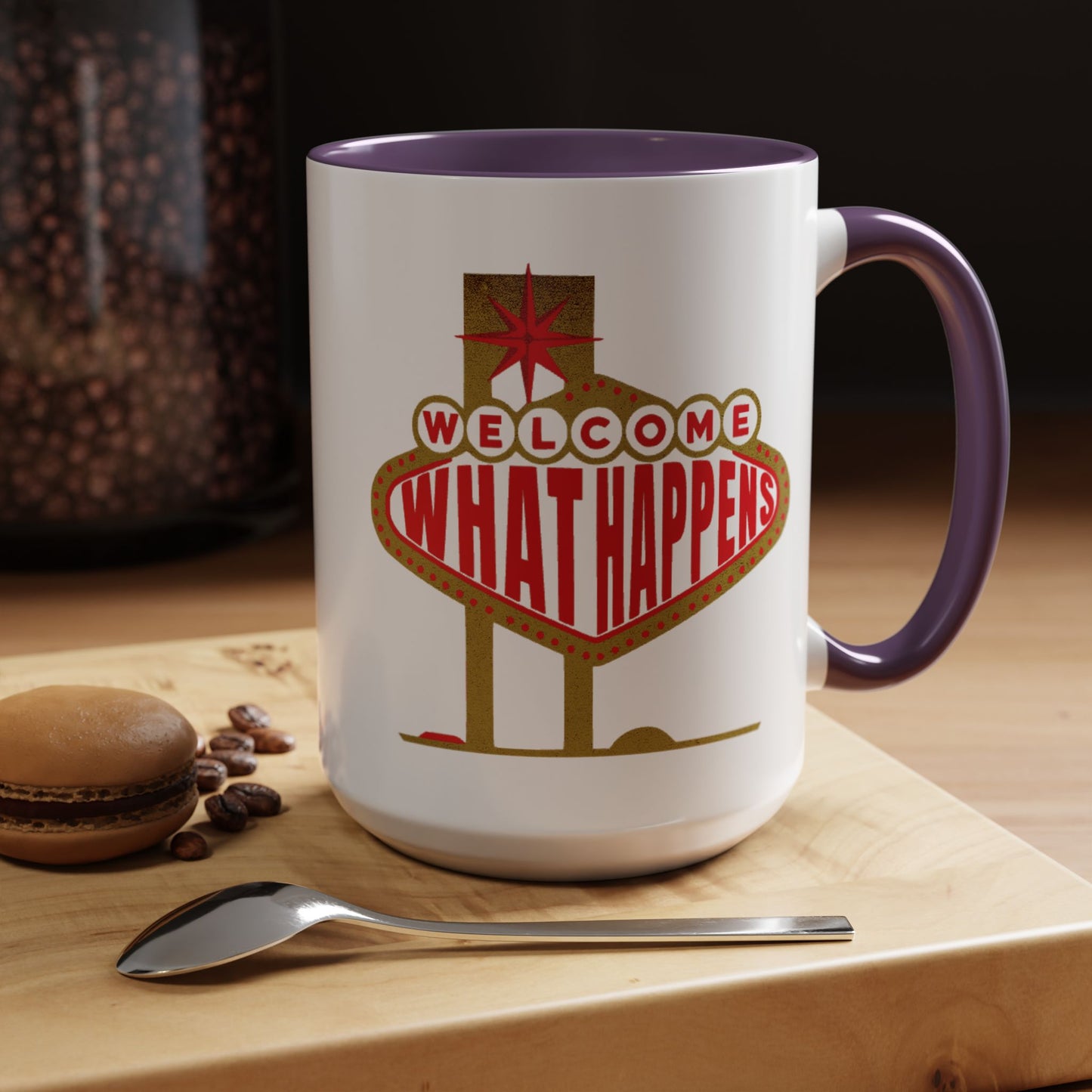 "WHAT HAPPENS" in Vegas, Nevada 15oz Mug
