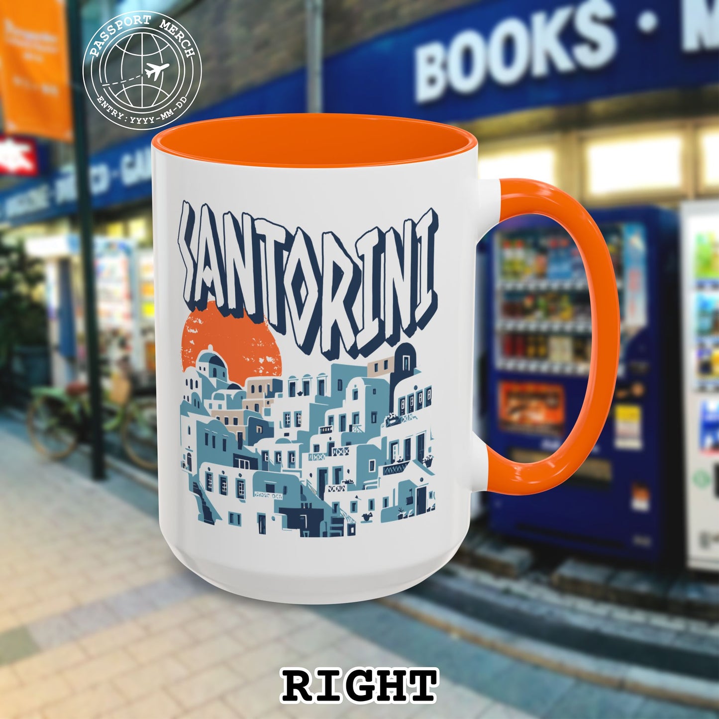 Santorini Shadows, Greece 15oz Mug