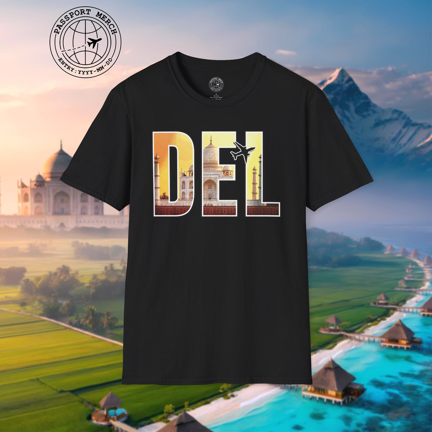 Airport Window New Delhi India DEL T-Shirt