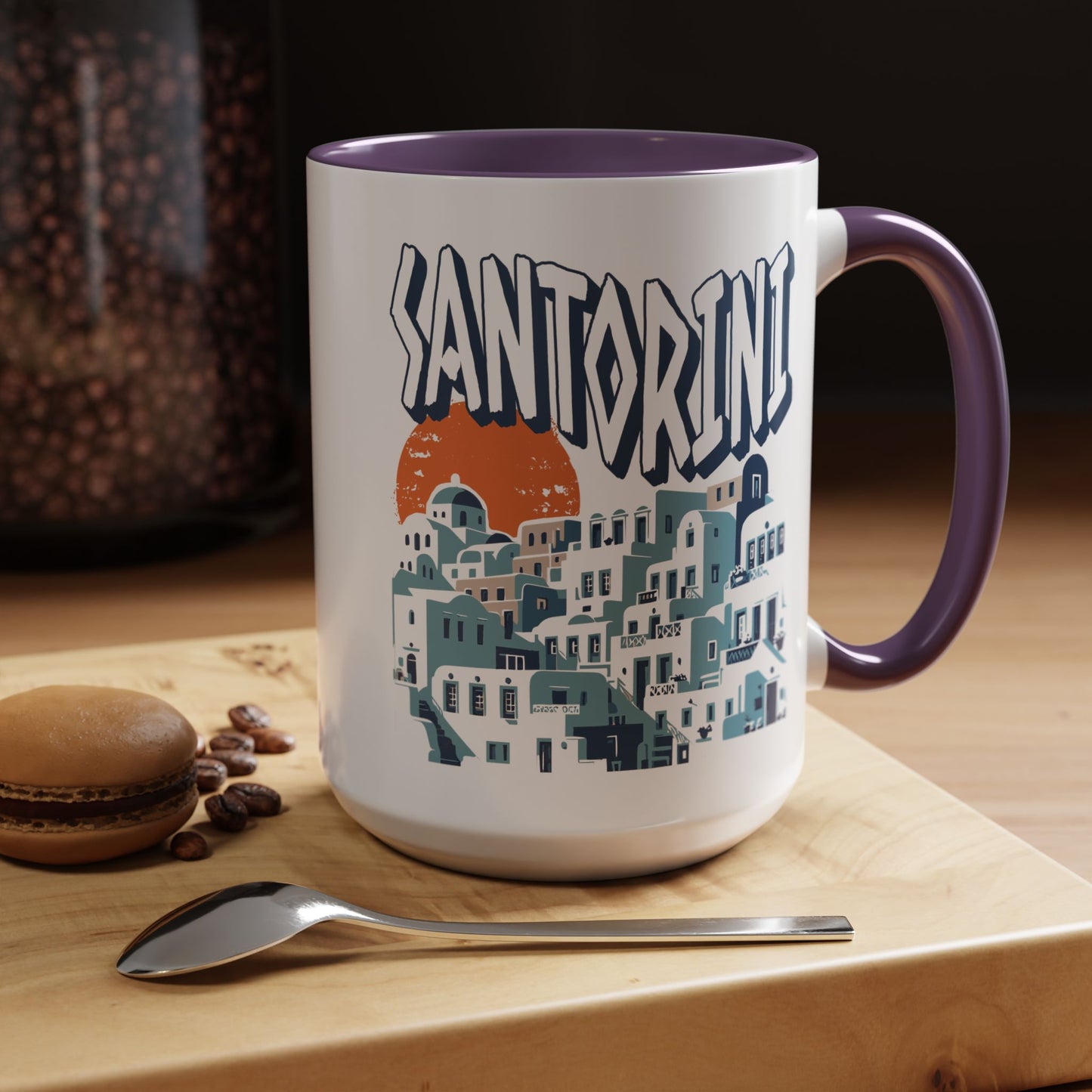 Santorini Shadows, Greece 15oz Mug