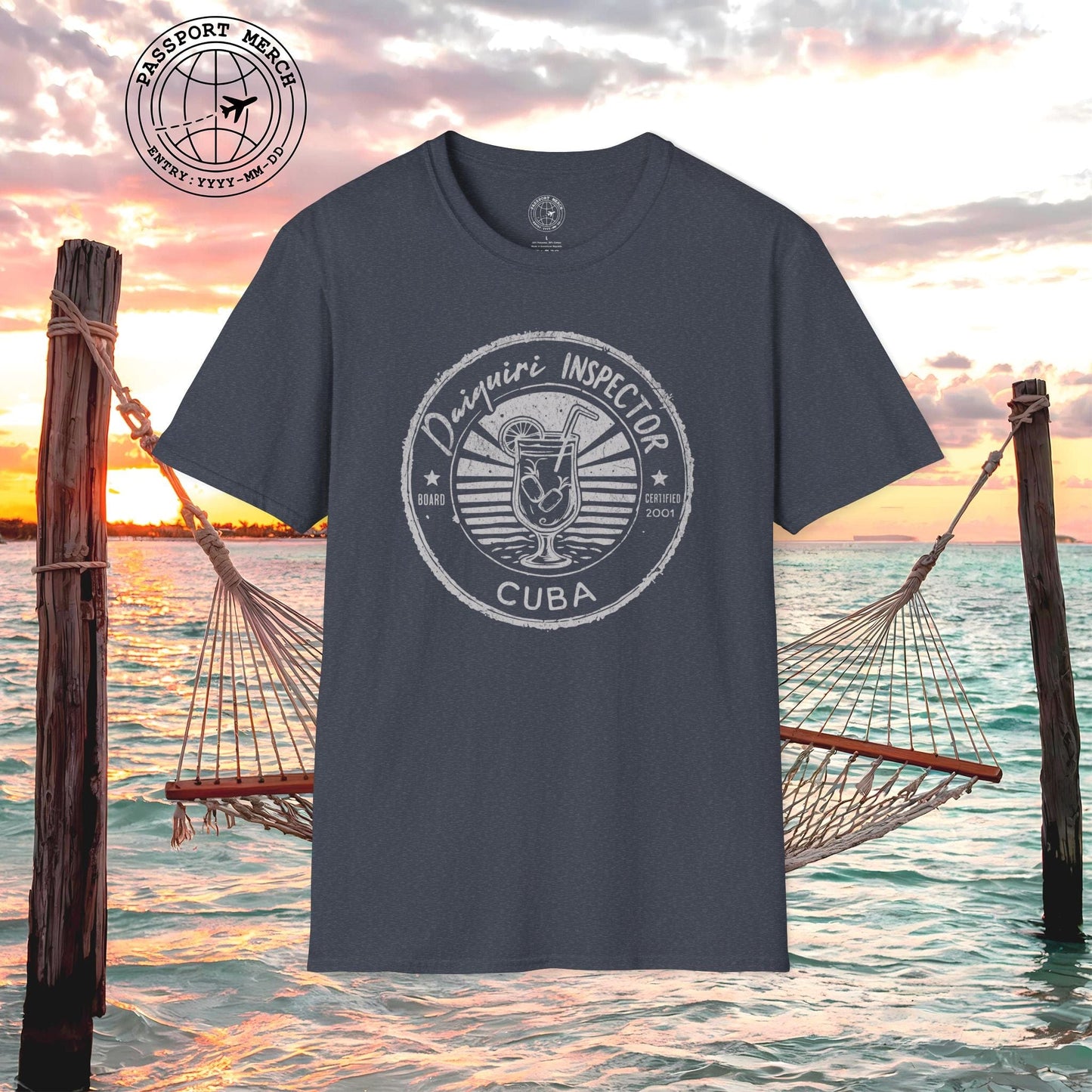 Board Certified Daiquiri Inspector, Cuba T-Shirt