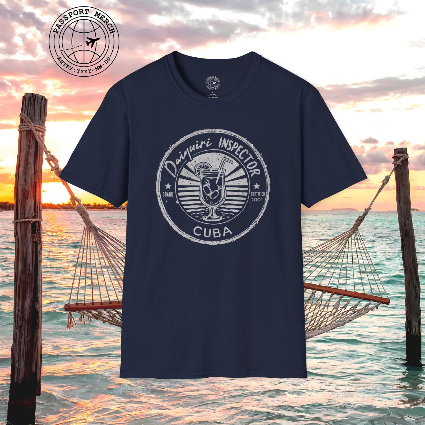 Board Certified Daiquiri Inspector, Cuba T-Shirt