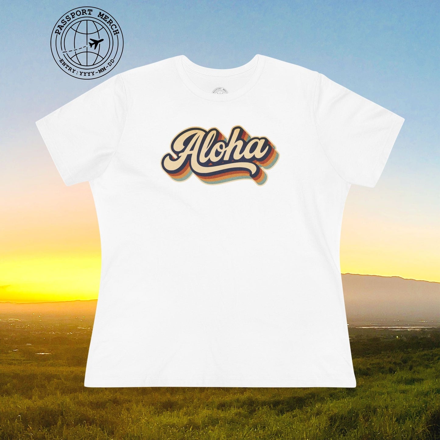 Classic 70s, Aloha, Hawaii, Womens Fit T-Shirt