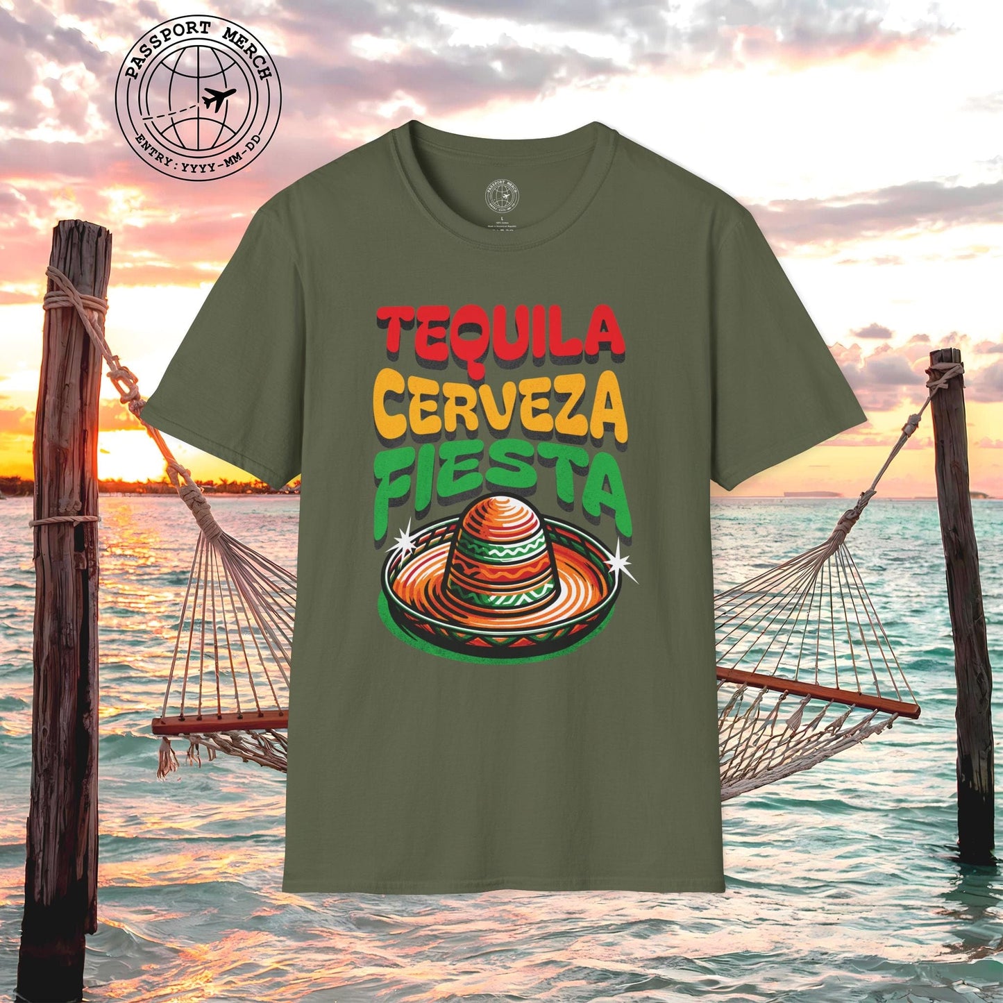 Tequila Cerveza Fiesta Mexico T-Shirt