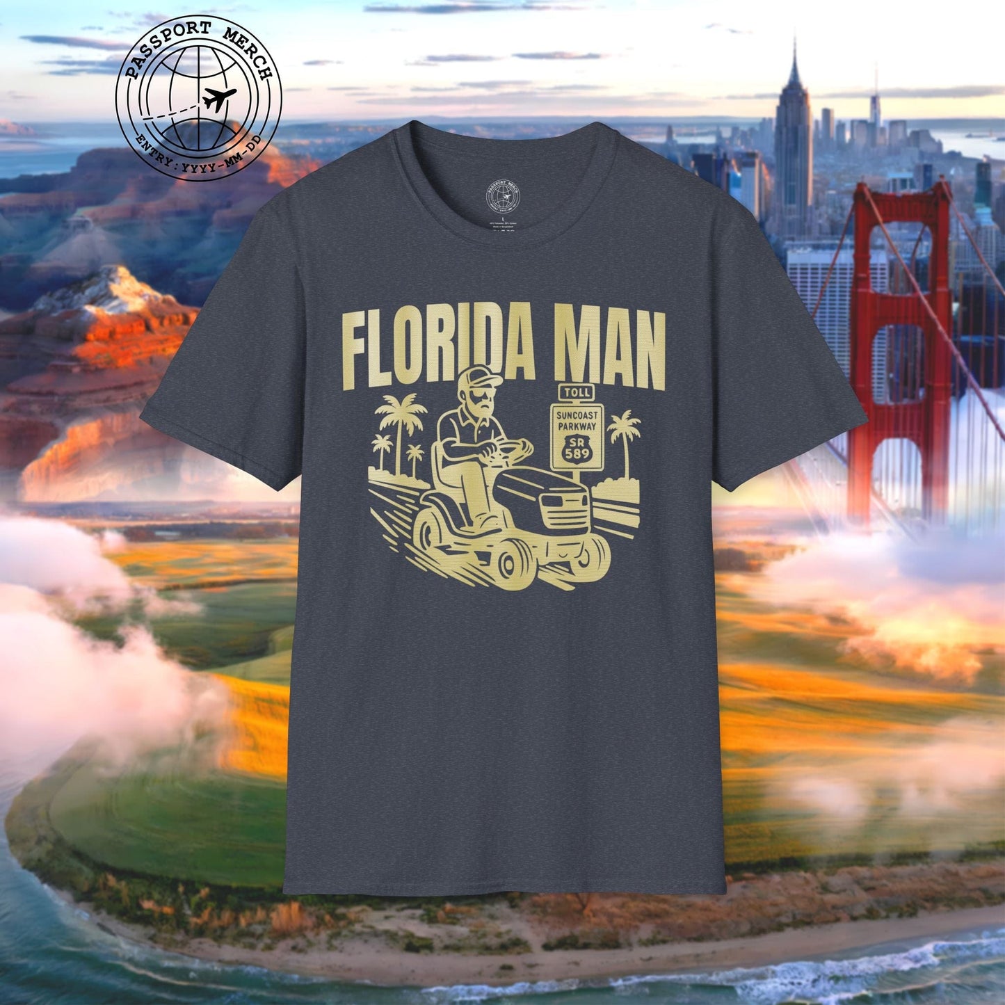 Florida Man Arrested for Driving Lawn Mower on Highway T-Shirt
