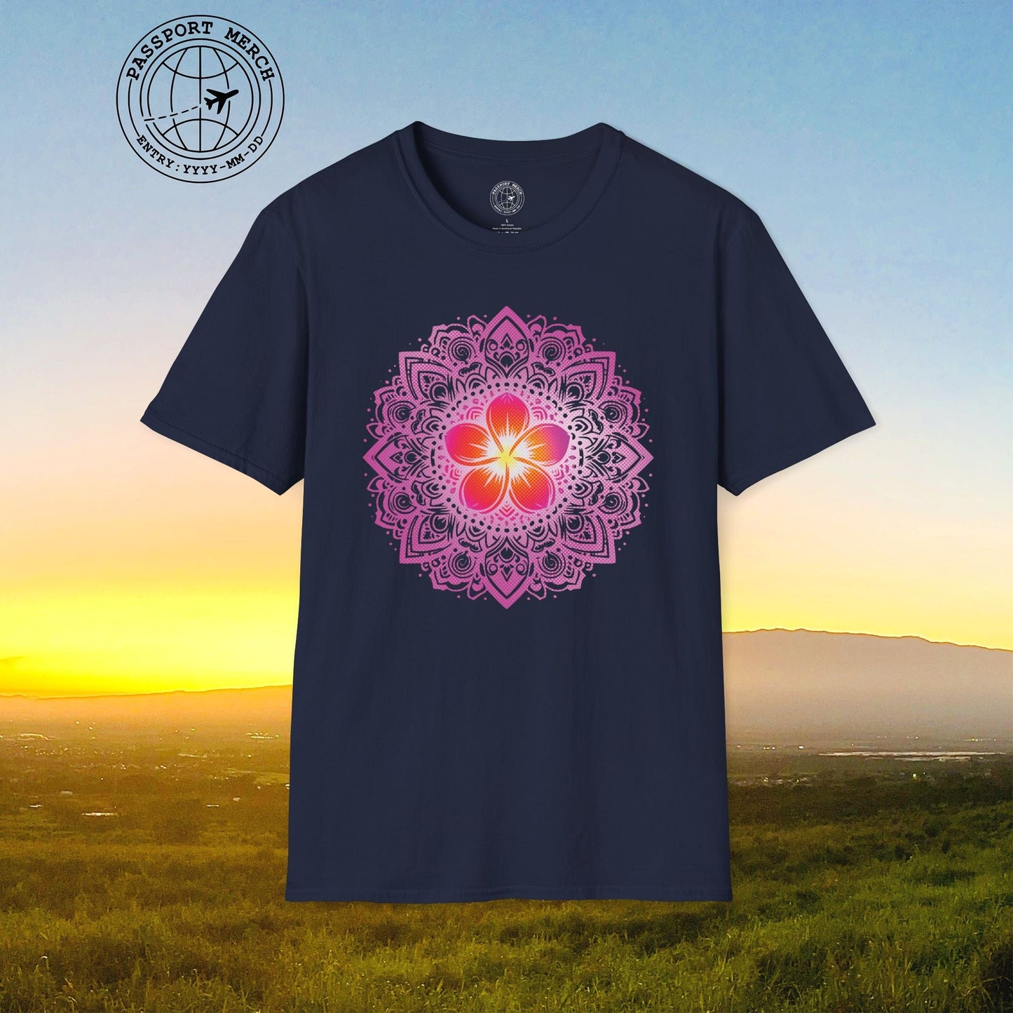 Hawaiian Plumeria Mandala T-Shirt