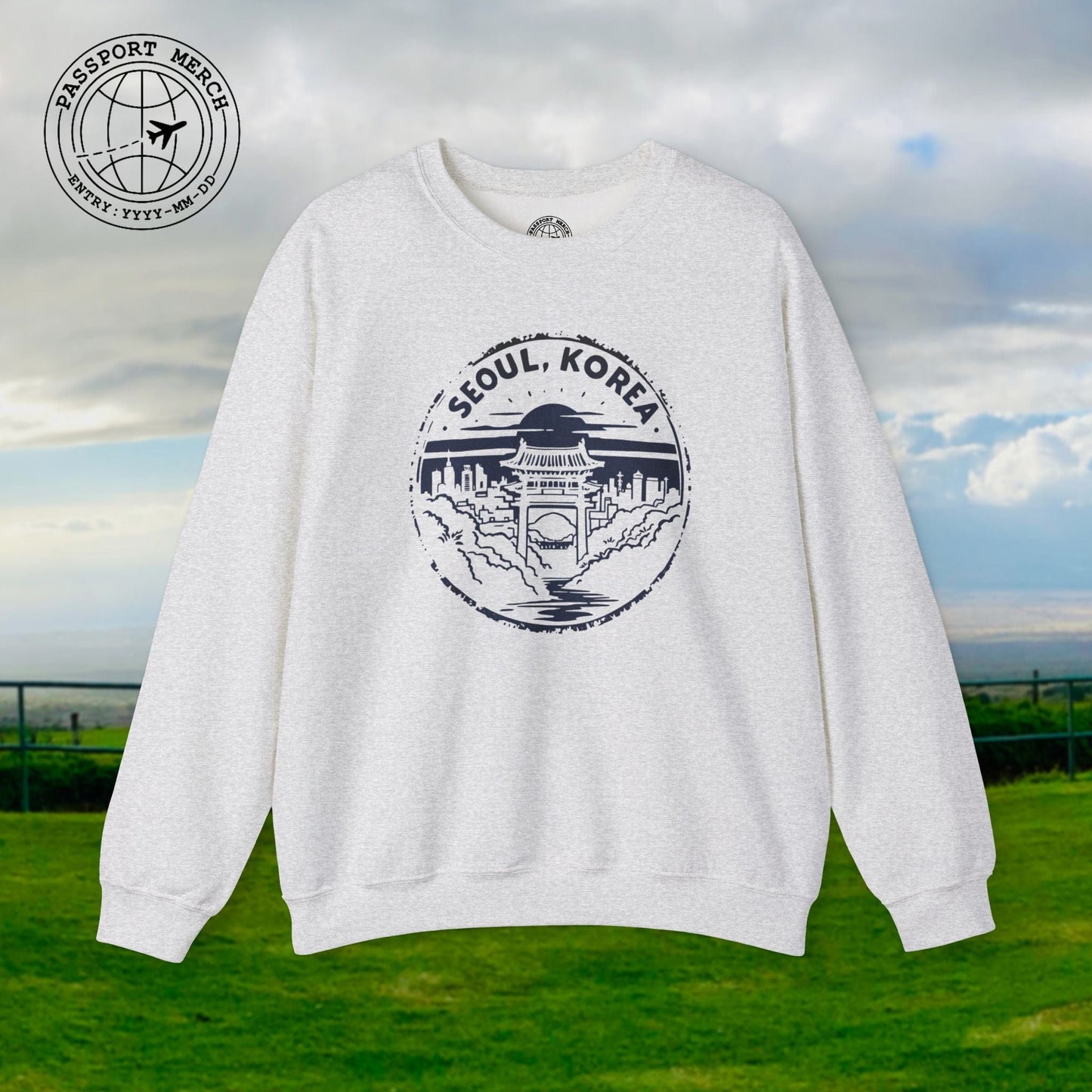 Vintage Badge, Seoul Korea Crewneck