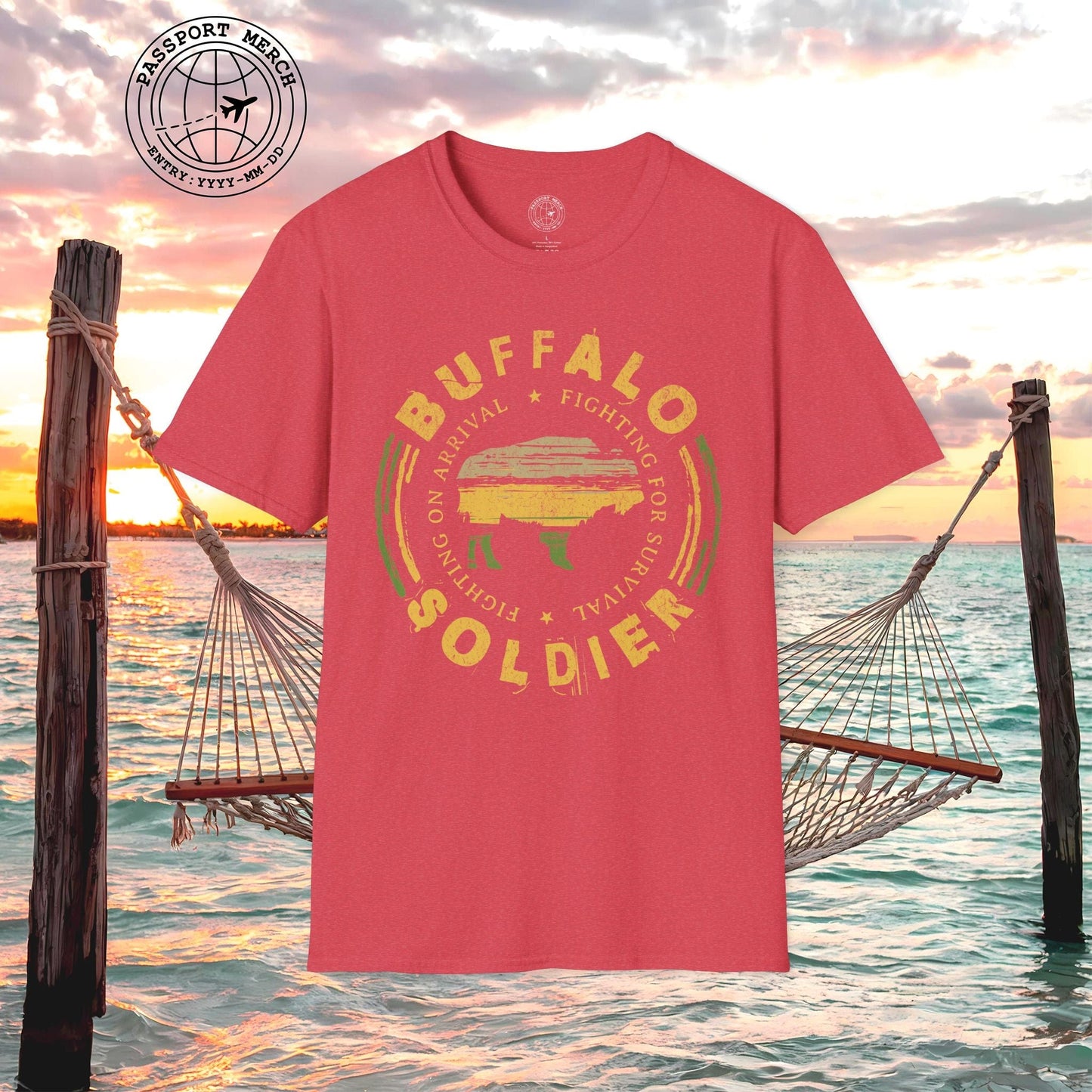 Vintage Buffalo Soldier, Jamaica T-Shirt