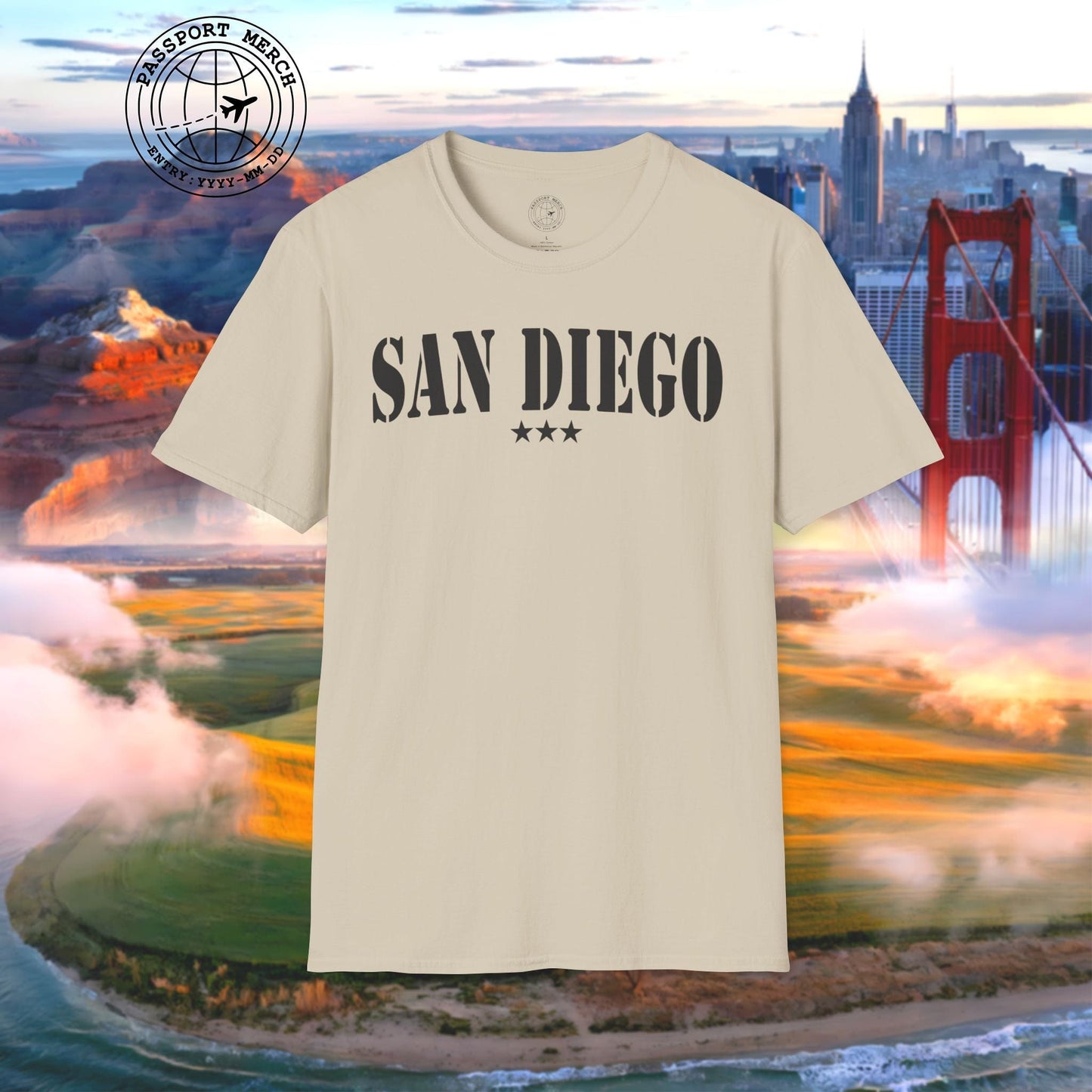 Classic Military, San Diego, California T-Shirt