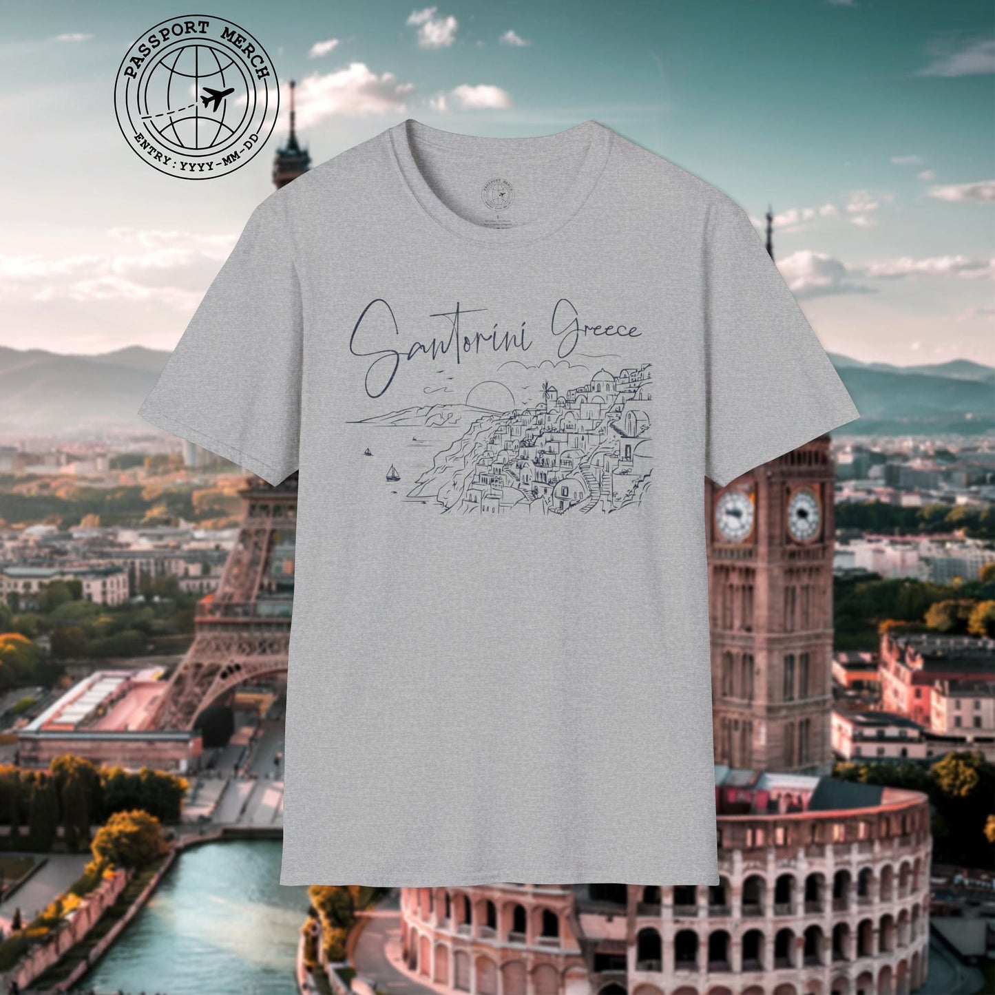 Santorini Dreaming Greece T-Shirt