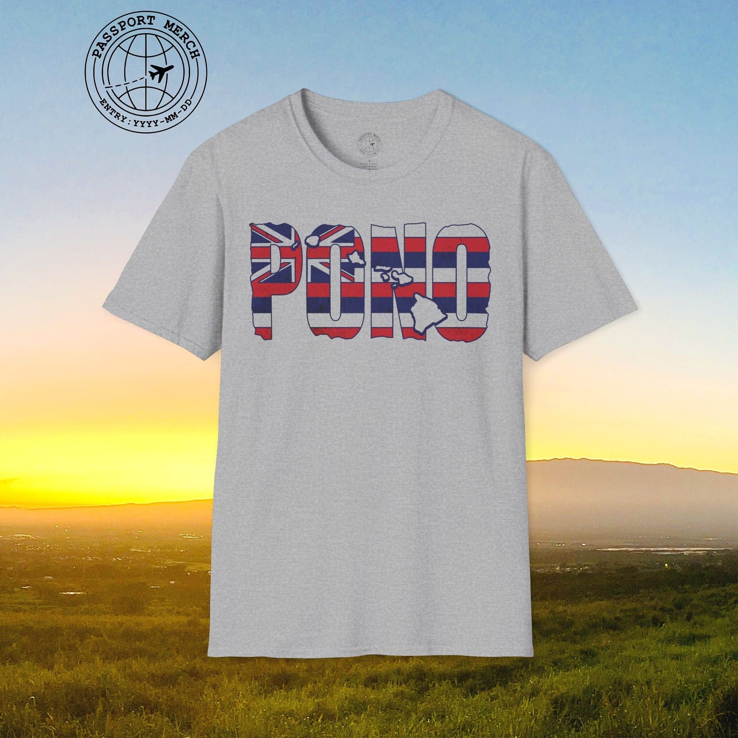 Hawaii Pono Letter Flag T-Shirt