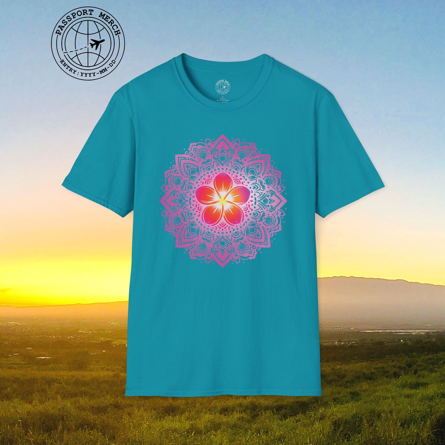 Hawaiian Plumeria Mandala T-Shirt