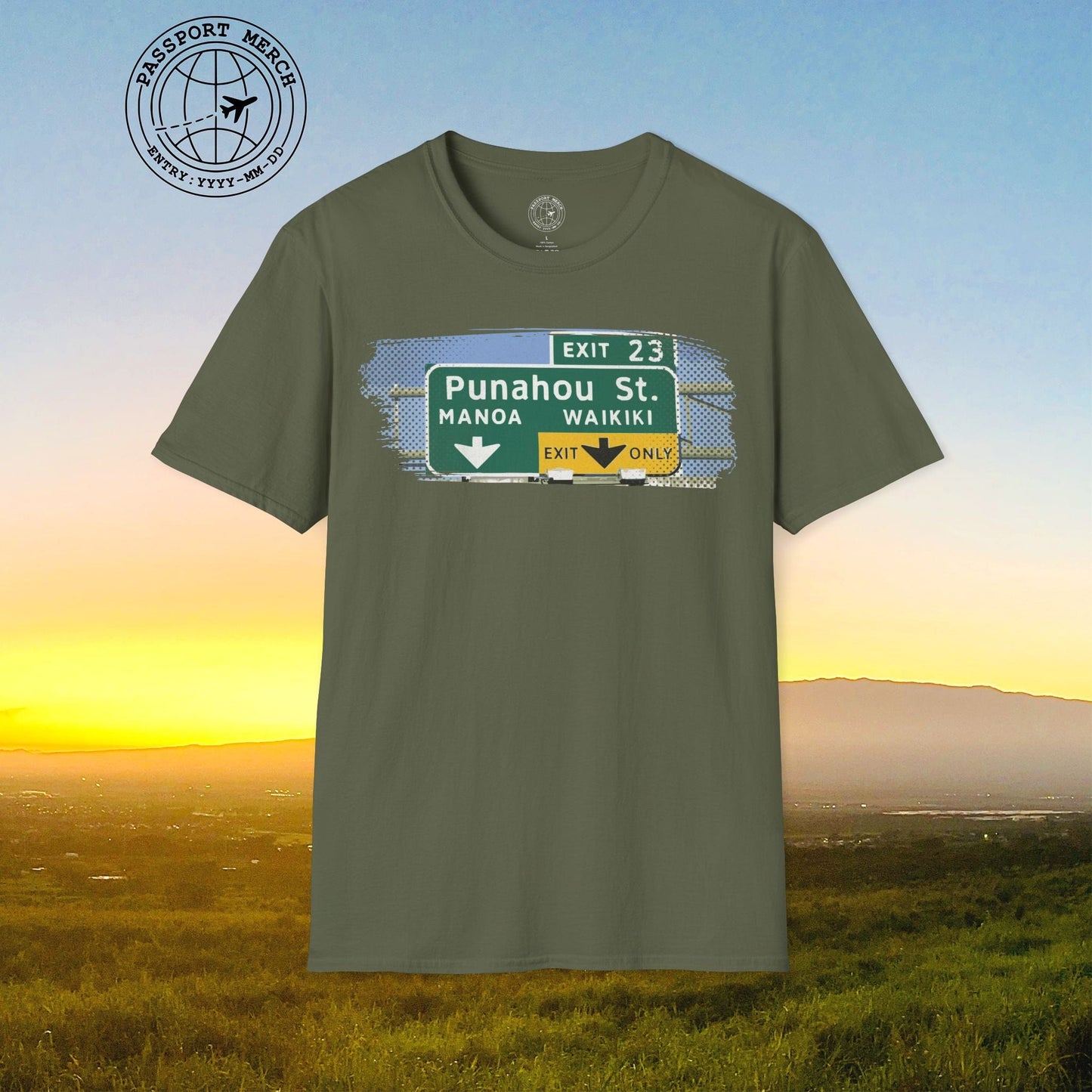 Signs of Wanderlust, Waikiki, Exit Only, Hawaii T-Shirt