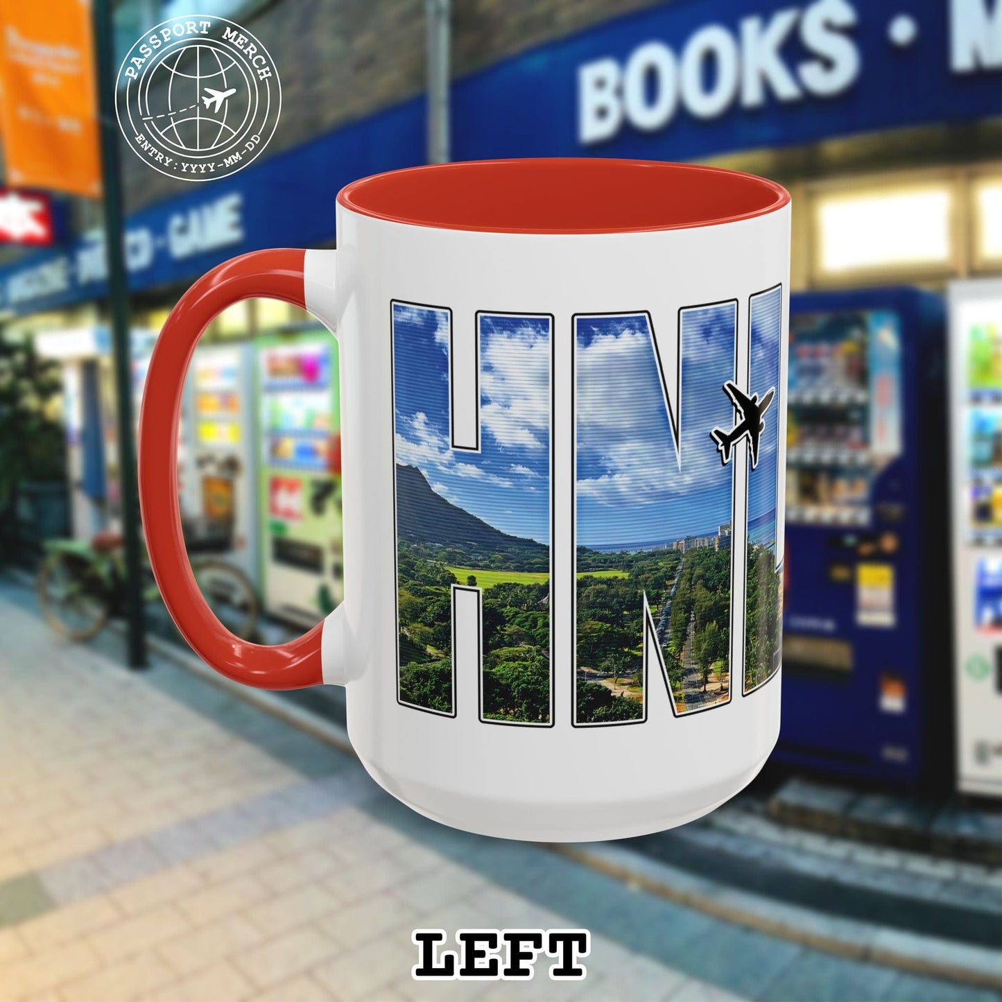 Airport Window Honolulu Oahu Hawaii HNL 15oz Mug