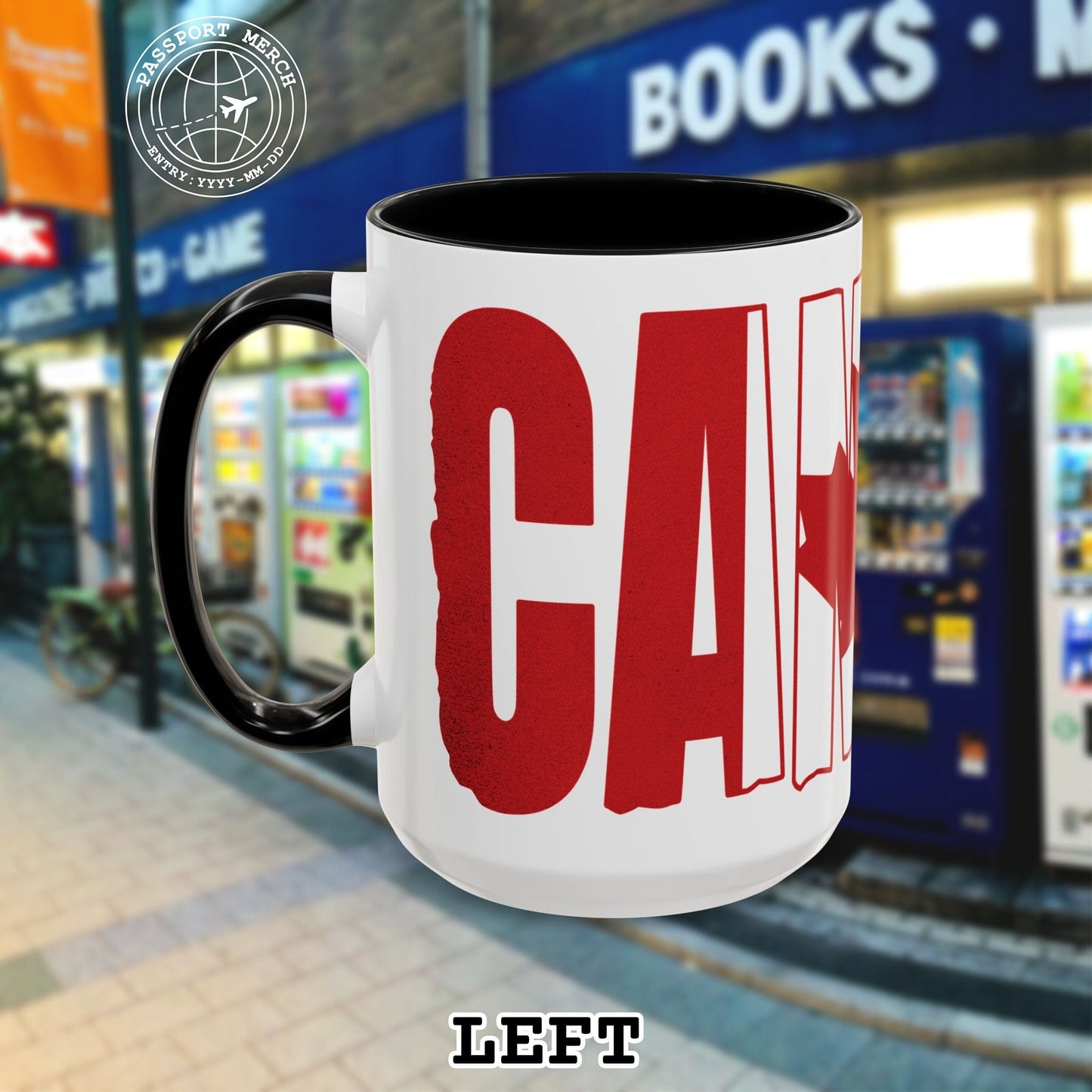 Vintage Canada Patriotism Letter Flag 15oz Mug